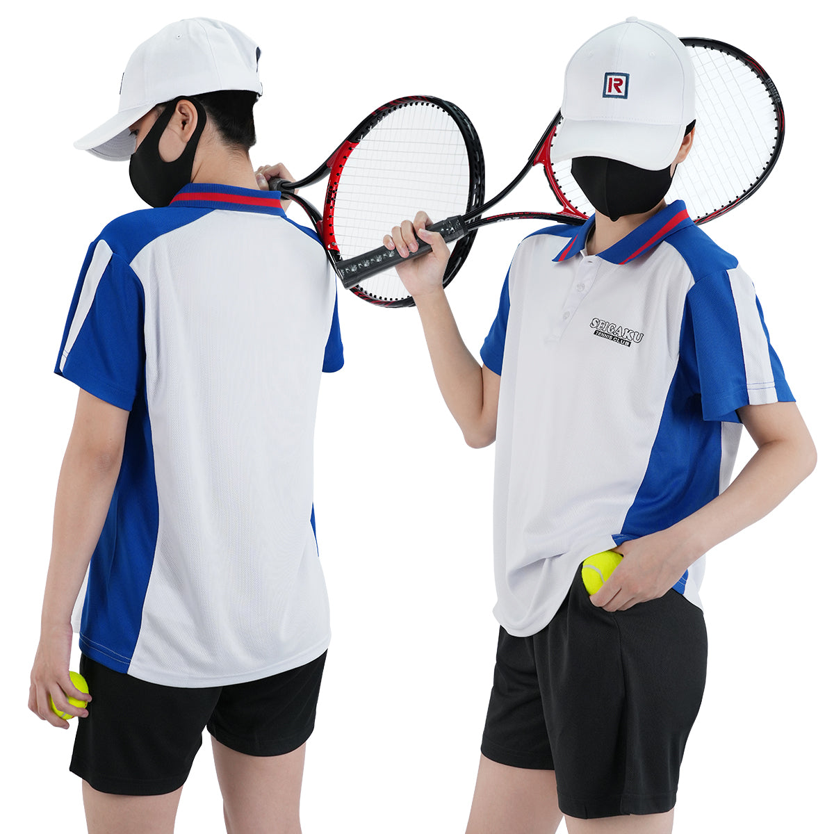 HOLOUN The Prince of Tennis Anime Ryoma Echizen Tezuka Cosplay Costume Embroidery Jerseys Seigaku Tennis Club Tracksuit Hat