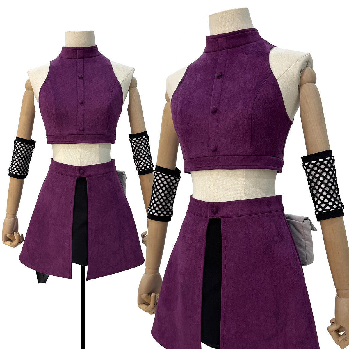 HOLOUN Anime Yamanaka lno Cosplay Costume Top Skirt Waist Bag Leg Covers Cos Convention Daily Wear Gift