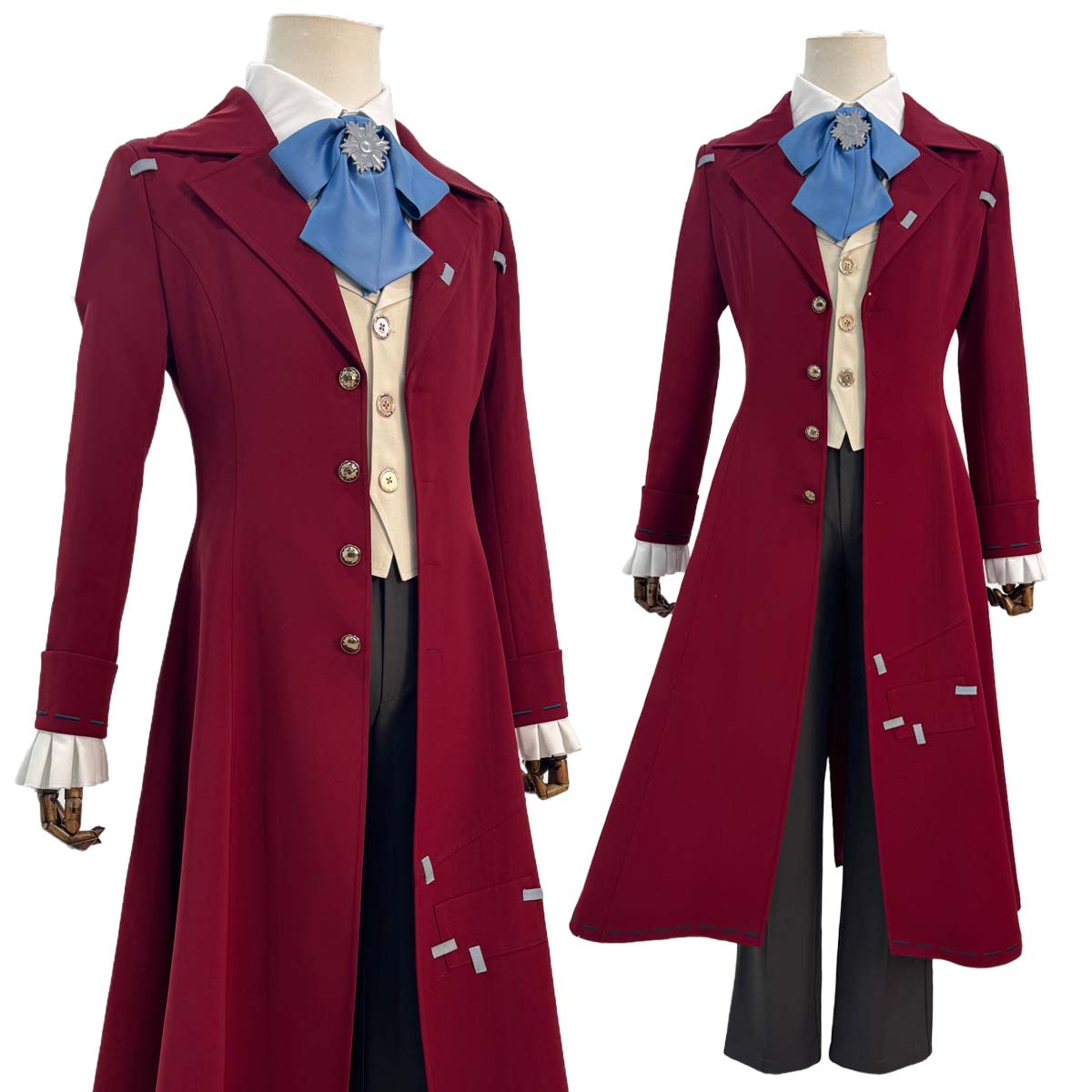 Pre-sale HOLOUN Identity V Game Composer Frederick Kreiburg Cosplay Costume Vest Shirt Tie Coat Pants Convention Halloween Christmas