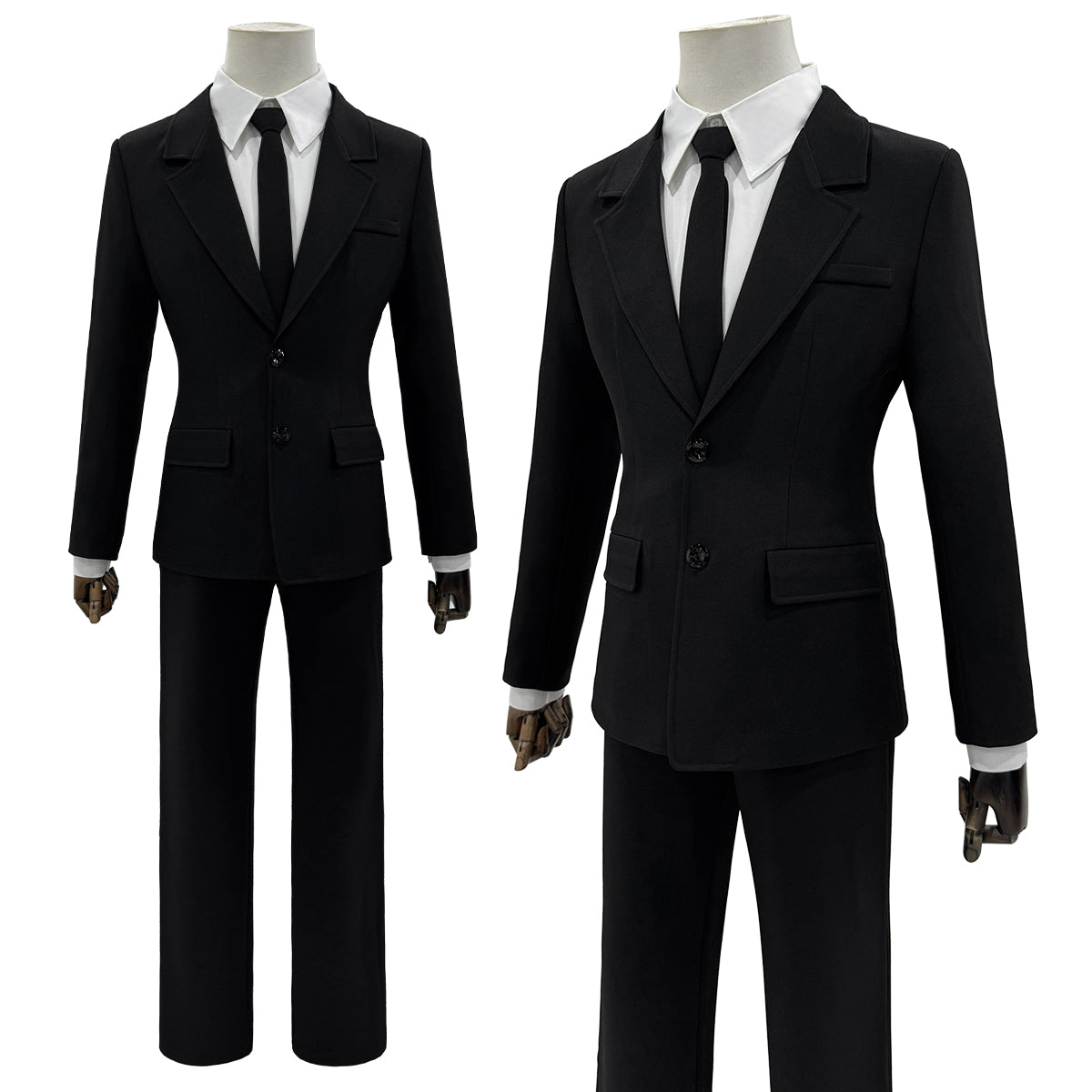 Pre-sale HOLOUN Chainsaw Anime Denji Hayakawa Aki Cosplay Costume Wig Halloween Christmas Convention Black Suit Shirt Pant Tie Daily