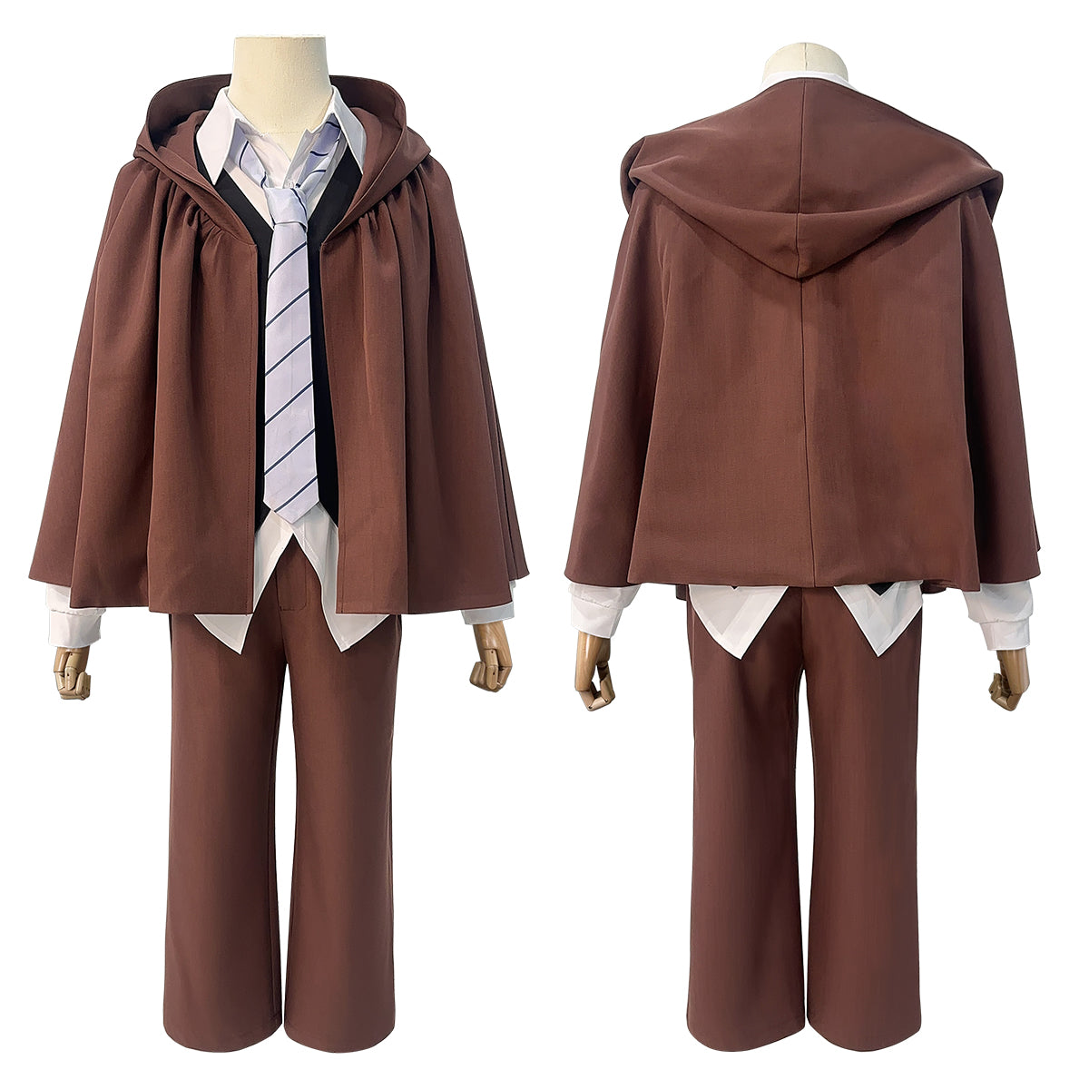 HOLOUN Bungo Anime Edogawa Rampo Cosplay Costume Cape Elastic Pants Shirt Vest Tie Hat Daily Wear Cos Convention Halloween Gift