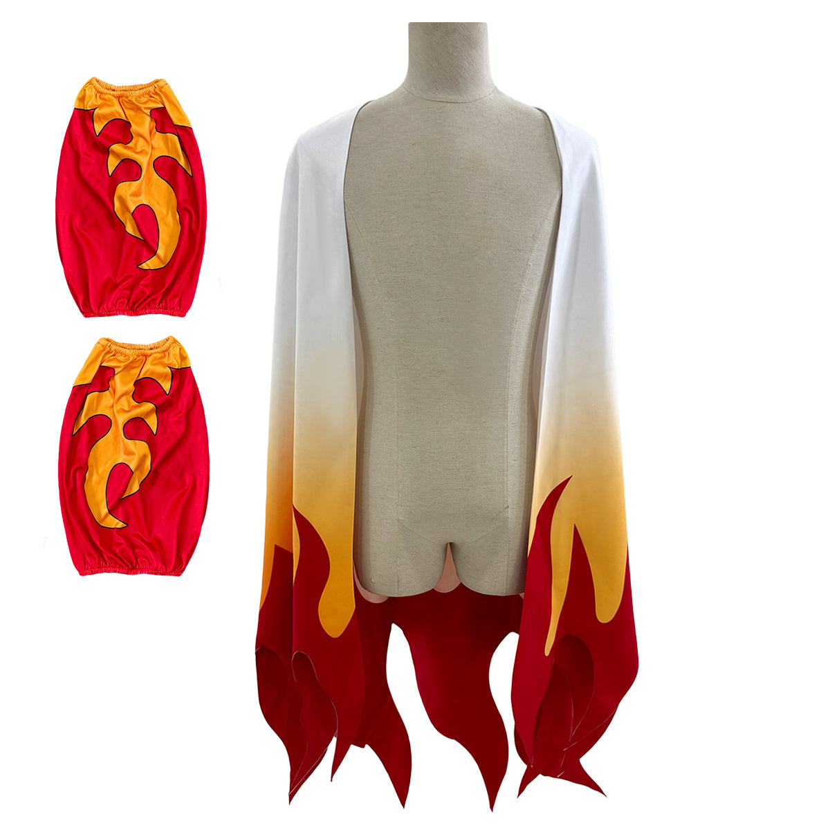 HOLOUN Anime Rengoku Kyoujurou Cosplay Costume Wig Haori Embroidery Top Elastic Pants Belt Convention Halloween Christmas