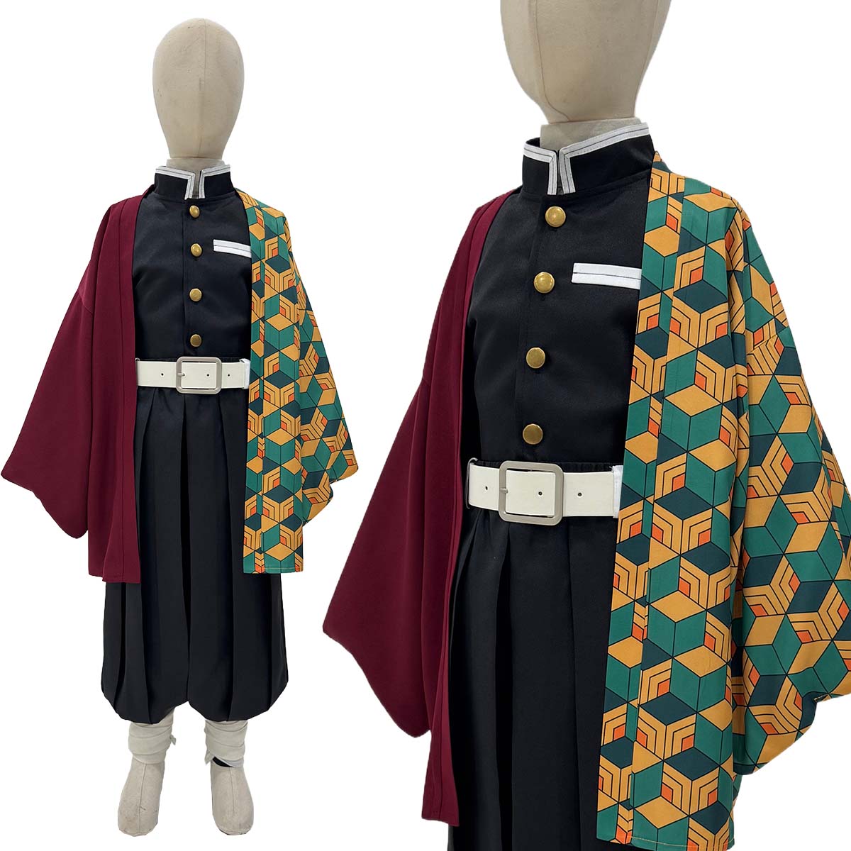 Pre-sale HOLOUN Anime Tomioka Giyuu Kochou Shinobu Agatsuma Zenitsu Kamado Tanjirou Cosplay Costume  Kid Child Haori Top Pants Halloween Christmas