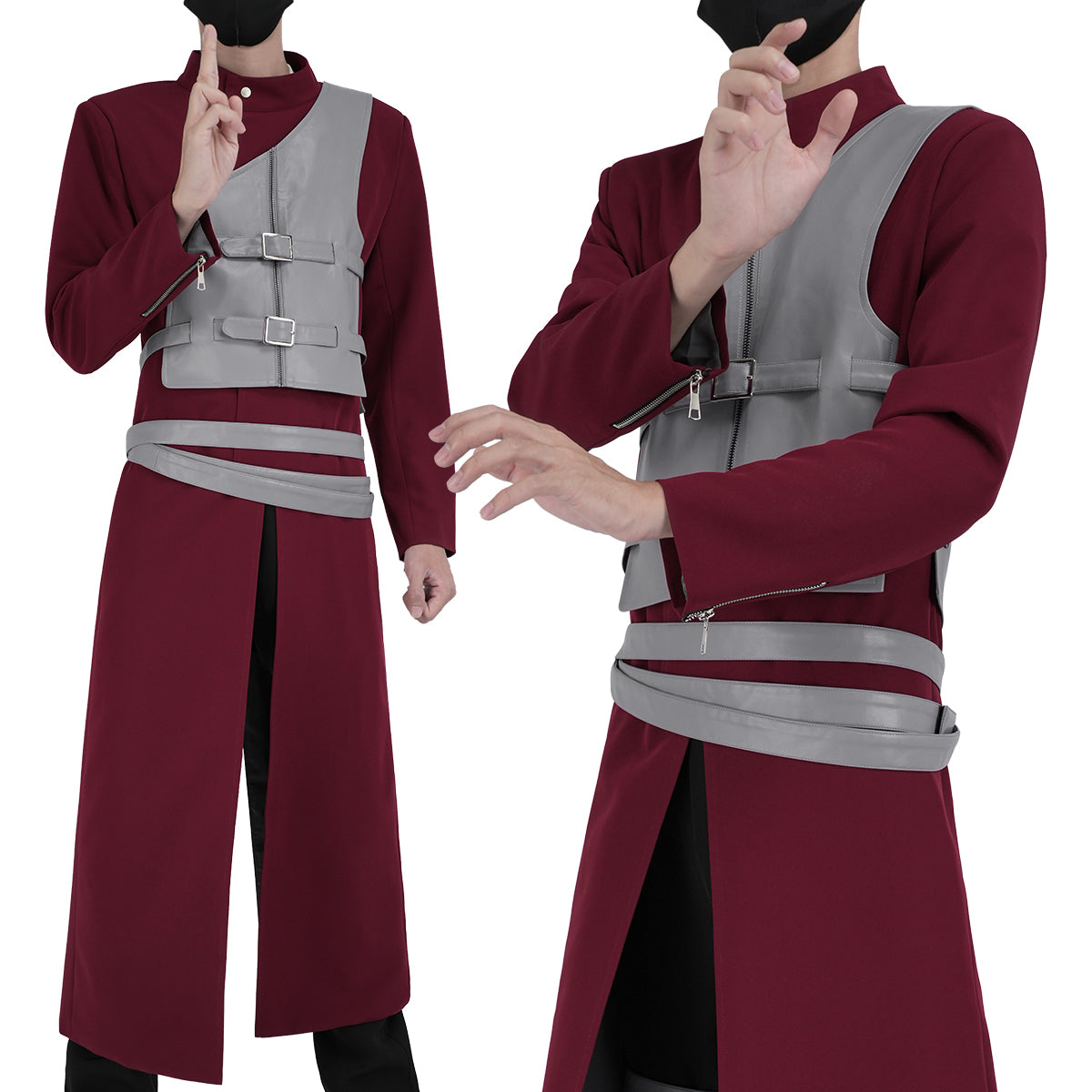 Pre-sale HOLOUN Anime Gaara Cosplay Costume Coat Pants Vest Belt Animation Convention Halloween Christmas Gift