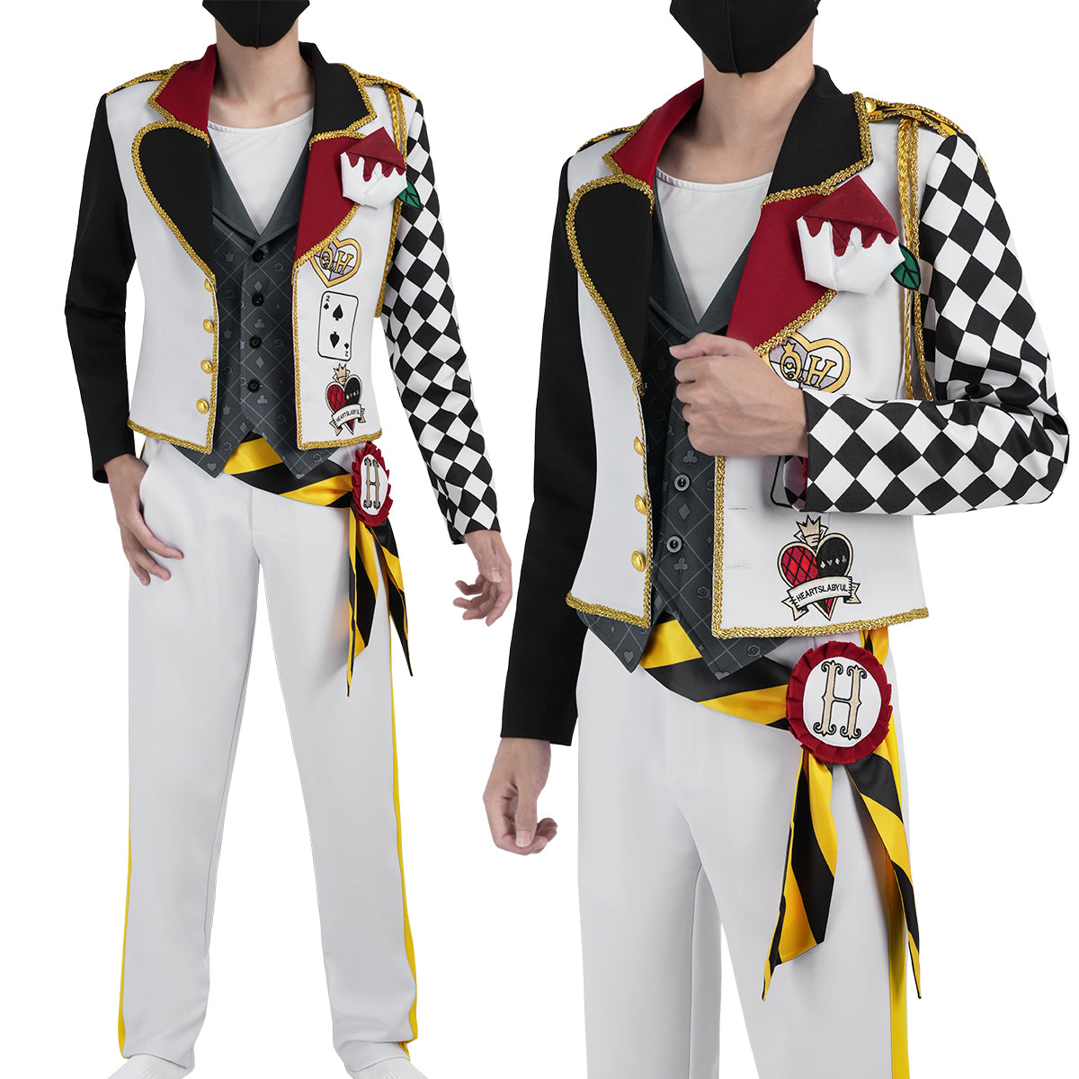Pre-sale HOLOUN Twisted Game ‌Heartslabyul Cosplay Costume Jacket Vest Shirt Pants Convention Halloween Christmas Gift