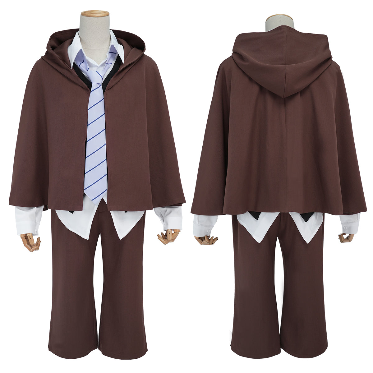 HOLOUN Bungo Anime Edogawa Rampo Cosplay Costume Cape Elastic Pants Shirt Vest Tie Hat Daily Wear Cos Convention Halloween Gift