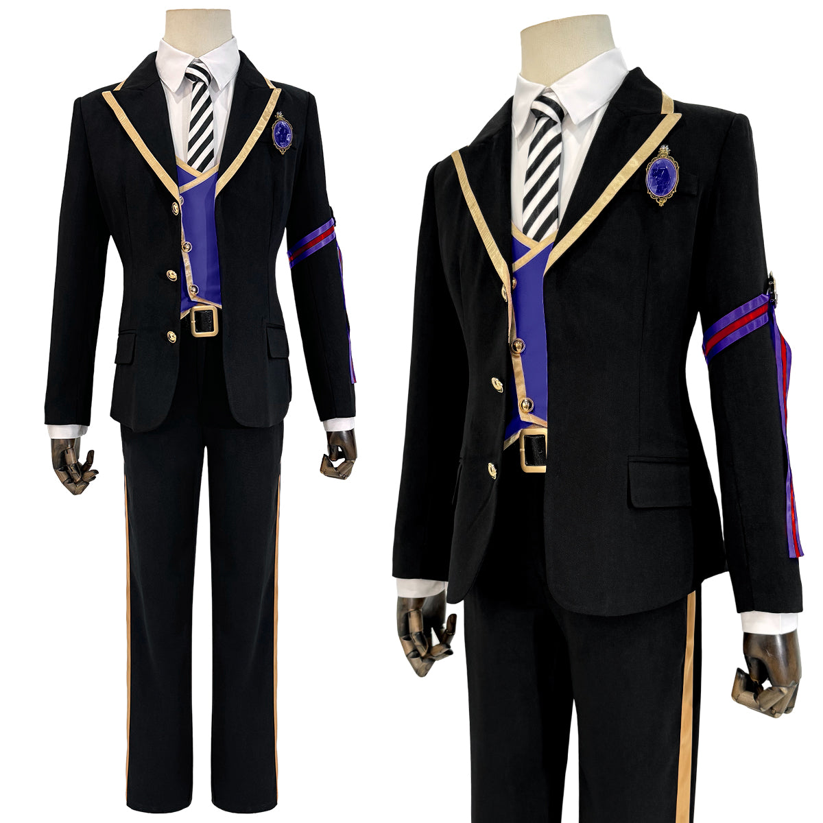 HOLOUN Twisted Wonderland Game ‌‌Pomefiore Cosplay Costume School Uniform Suit Vest Shirt Tie