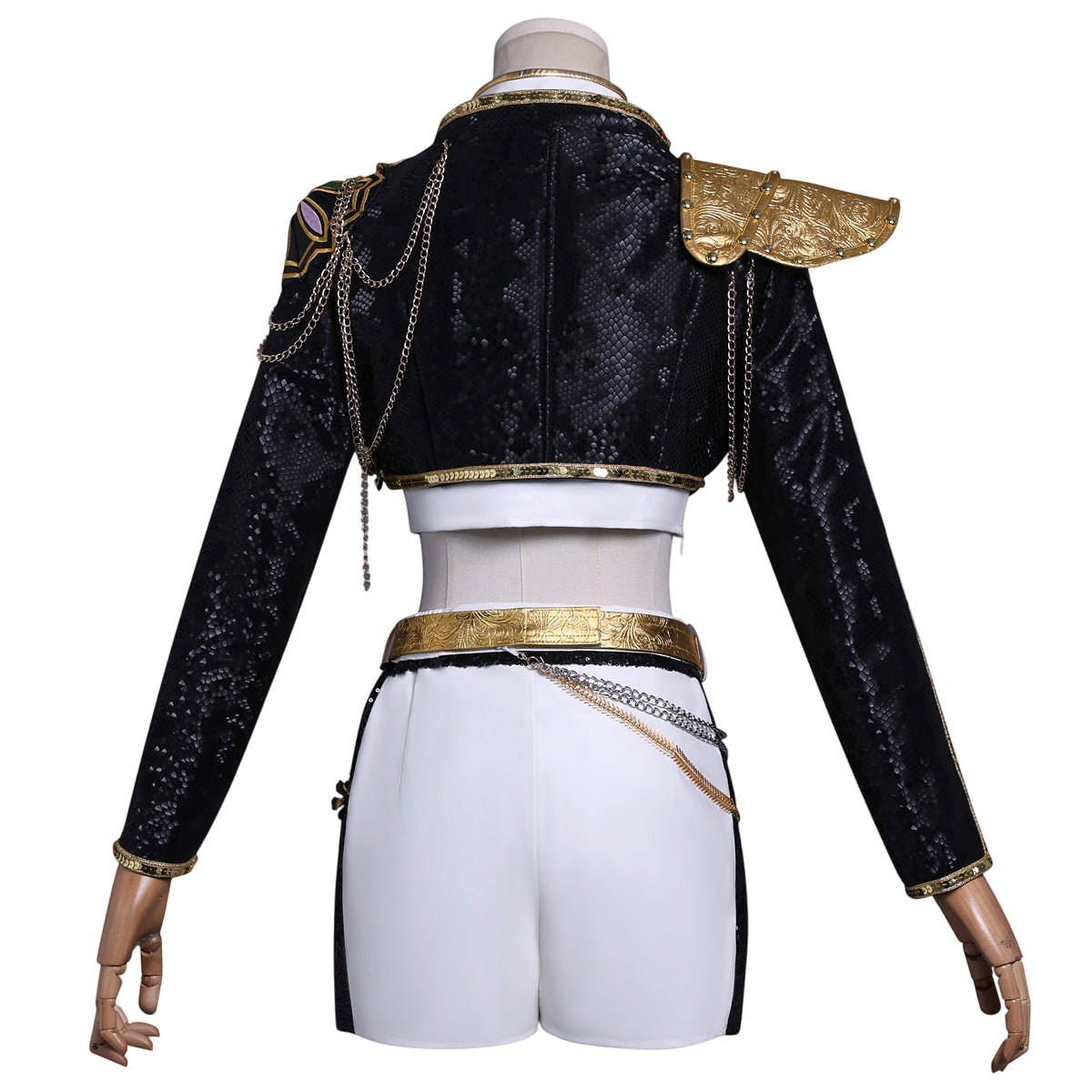 HOLOUN Anime Rumi Cosplay Costume Jacket Skirt Black Stage Performance Uniform Halloween Christmas
