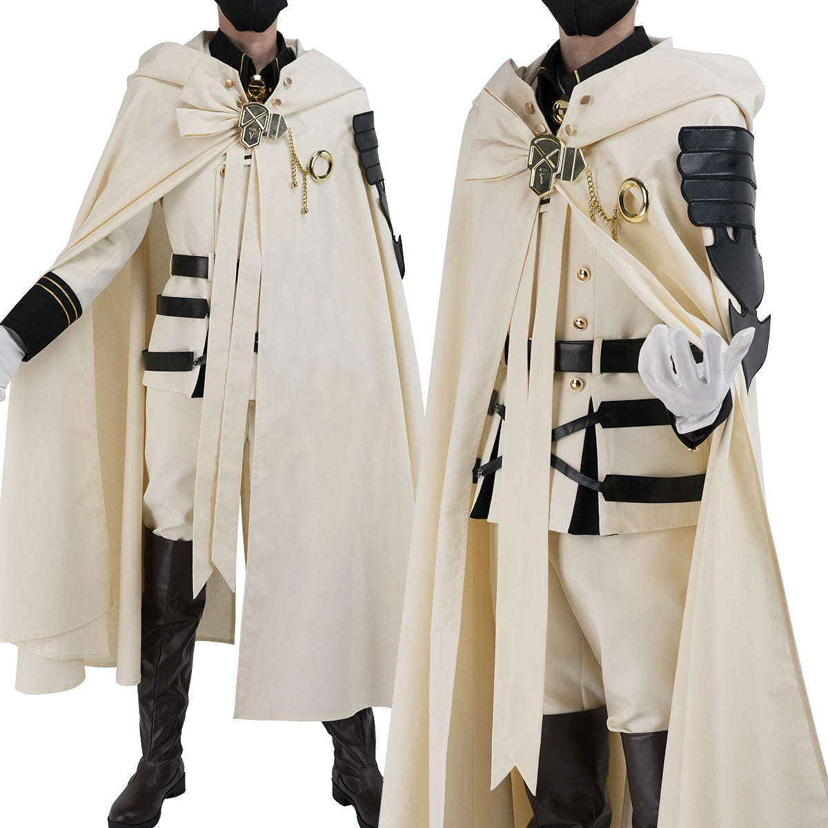 Pre-sale HOLOUN Seraph Of The End Anime Mikaela Hyakuya Cosplay Costume Cloak Jacket Pants Shirt Halloween Christmas Convention