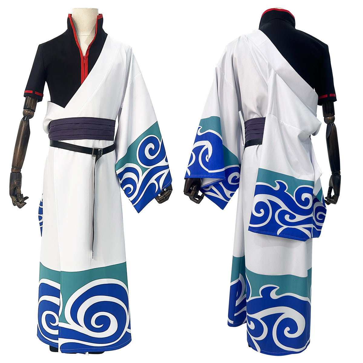 HOLOUN Gintama Anime Sakata Gintoki Cosplay Costume Wig Kimono Top Pants Cos Convention Halloween Christmas Gift