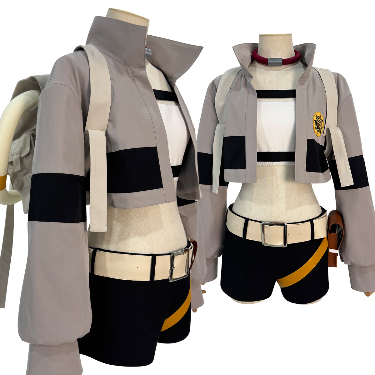 HOLOUN Gachiakuta Anime Riyo Cosplay Costume Convention Halloween Christmas Embroidery Top Vest Short Backpack Waist Bag
