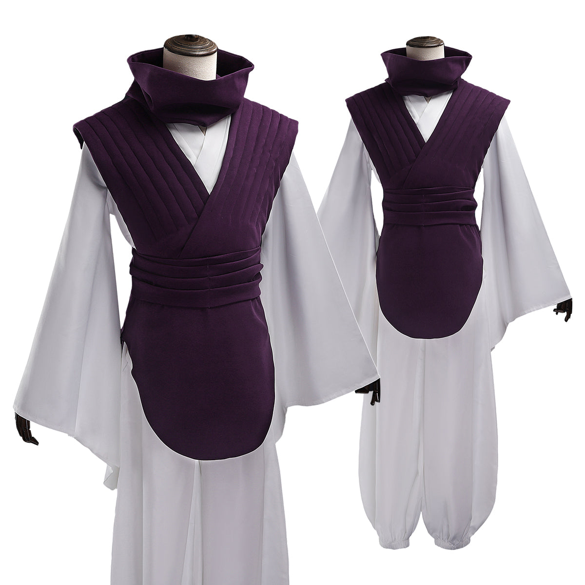 HOLOUN Jujutsu JJK Manga Anime Choso Cosplay Costume Purple Vest Neck Gaiter Belt White Elastic Pants Top Gift
