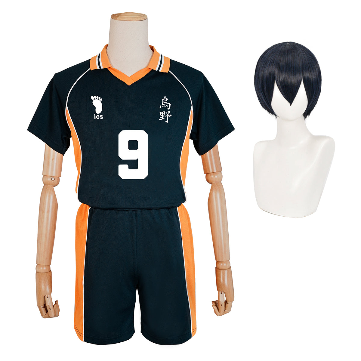 HOLOUN Anime Haikyuu Kageyama Tobio NO.9 Cosplay Costume KARASUNO High School Uniform Jerseys Volleyball Club