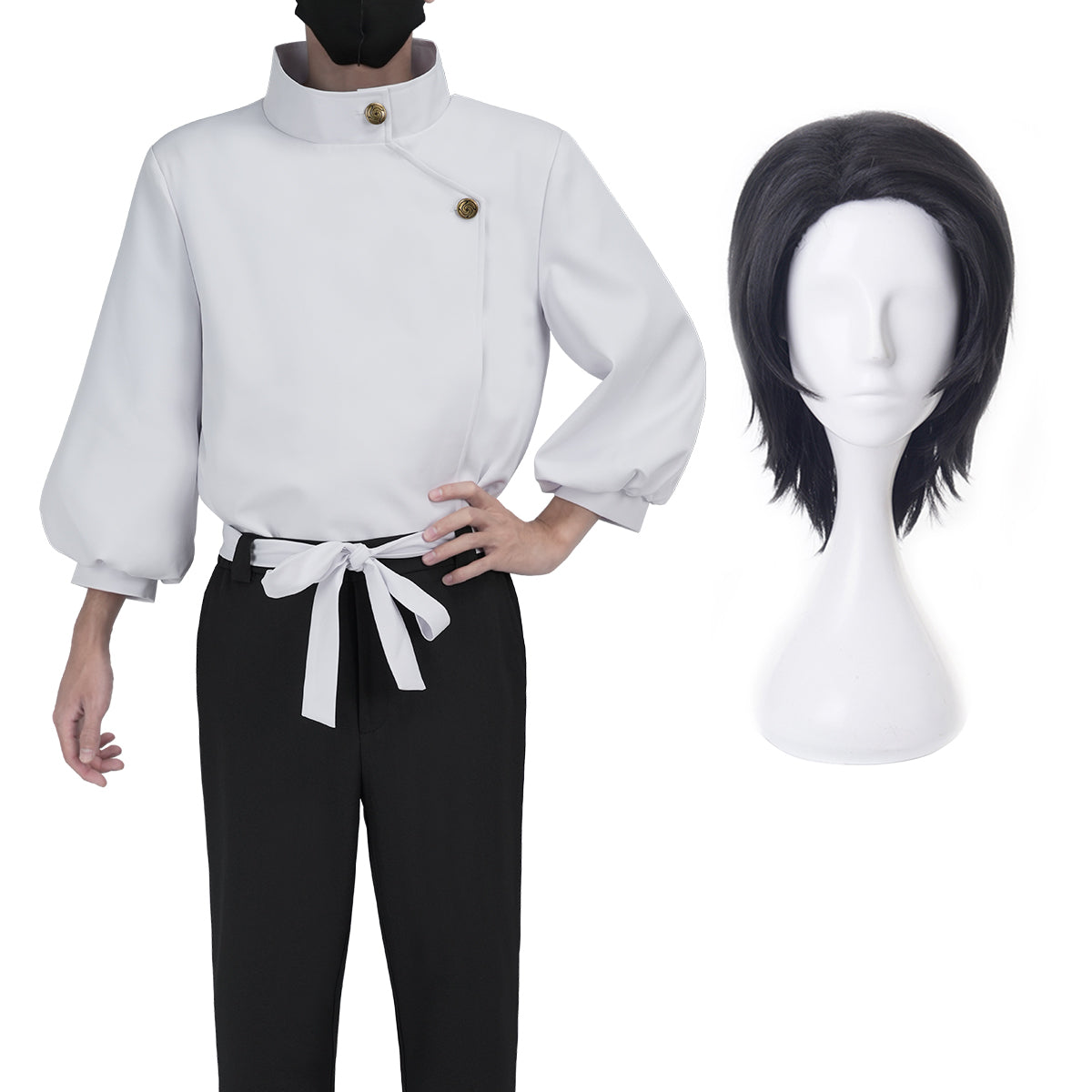 HOLOUN Anime Itadori Yuji  Yuta Okkotsu Cosplay Costume Wig Jacket Pants Upgraded version Halloween Christmas Convention Gift