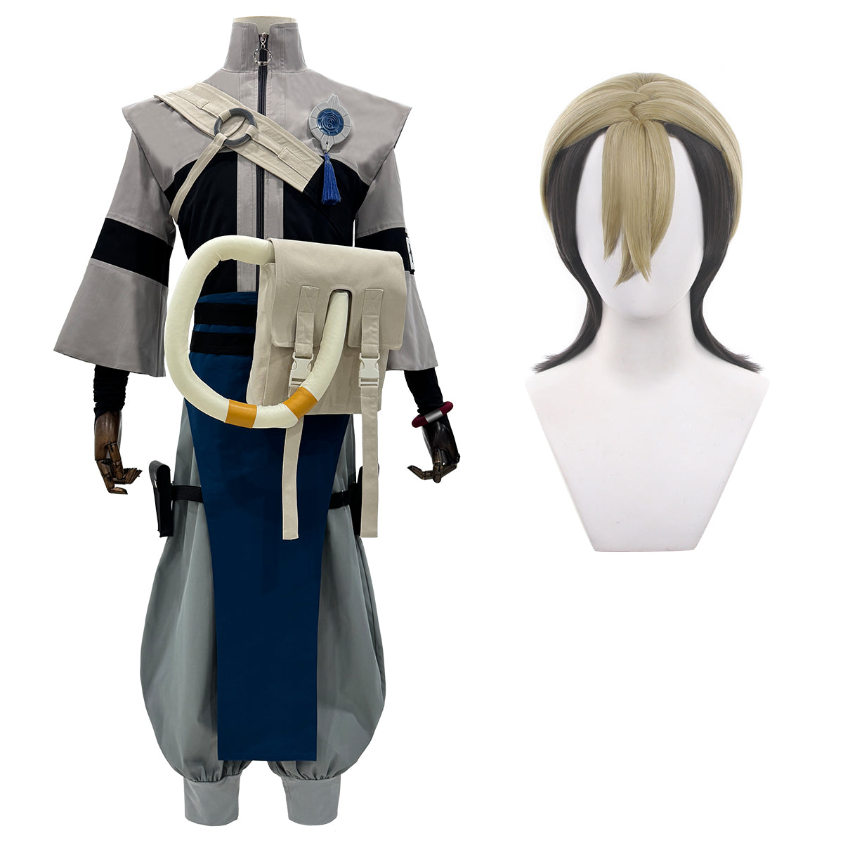 Pre-sale HOLOUN Gachiakuta Anime Zanka Cosplay Costume Wig Convention Halloween Christmas Embroidery Jacket Pants Bag