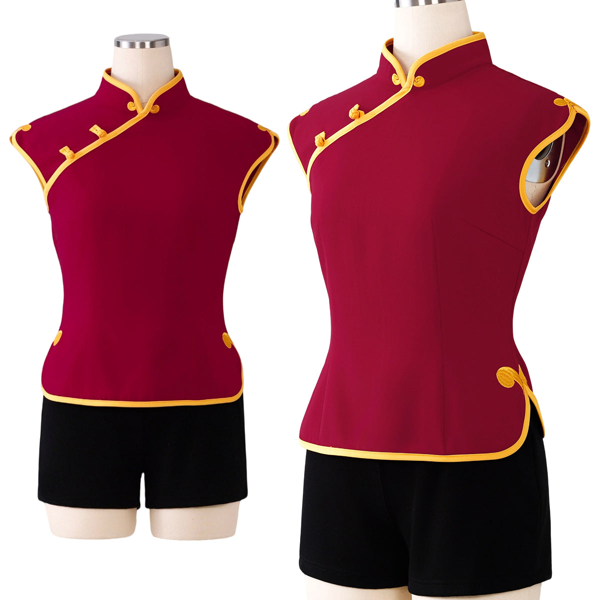 HOLOUN Gintama Anime Kagura Cosplay Costume Long Sleeves Sleeveless Red China Costumes Pants Shorts Halloween Christmas