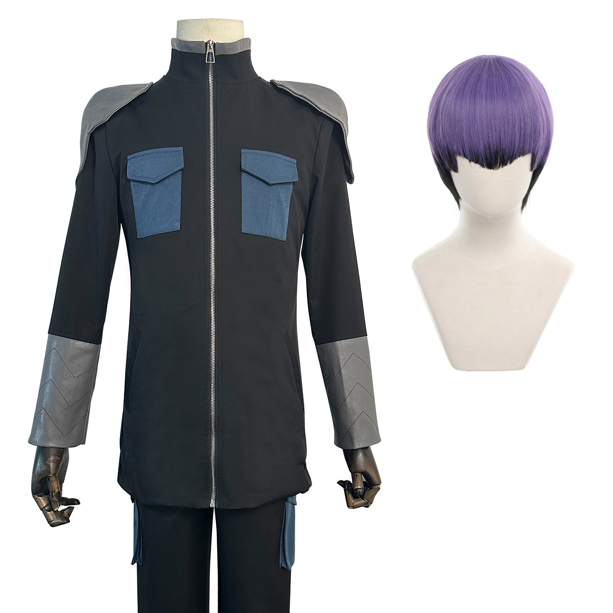 HOLOUN Kaiju No. 8 Anime Kafka Hibino Soshiro Hoshina Cosplay Costume Wig Monster Sweeper Company Uniform Coat T-shirt Pants Cos Convention