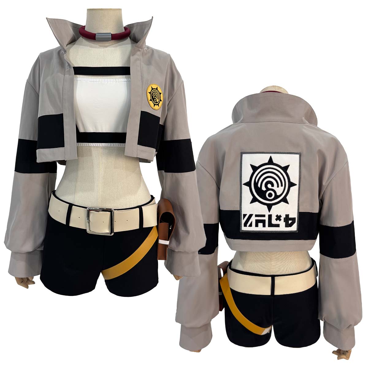 Pre-sale HOLOUN Gachiakuta Anime Riyo Cosplay Costume Convention Halloween Christmas Embroidery Top Vest Short Backpack Waist Bag