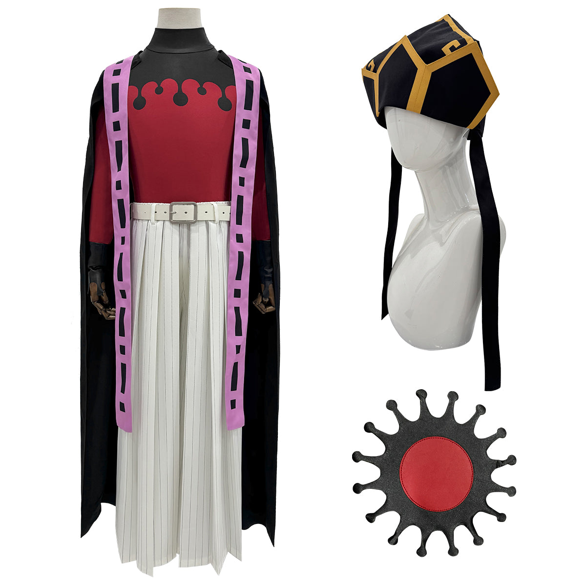 Pre-sale HOLOUN Anime Douma Cosplay Costume Wig Hat Cloak Top Pants Belt Gloves Halloween Christmas Animation Convention Unisex