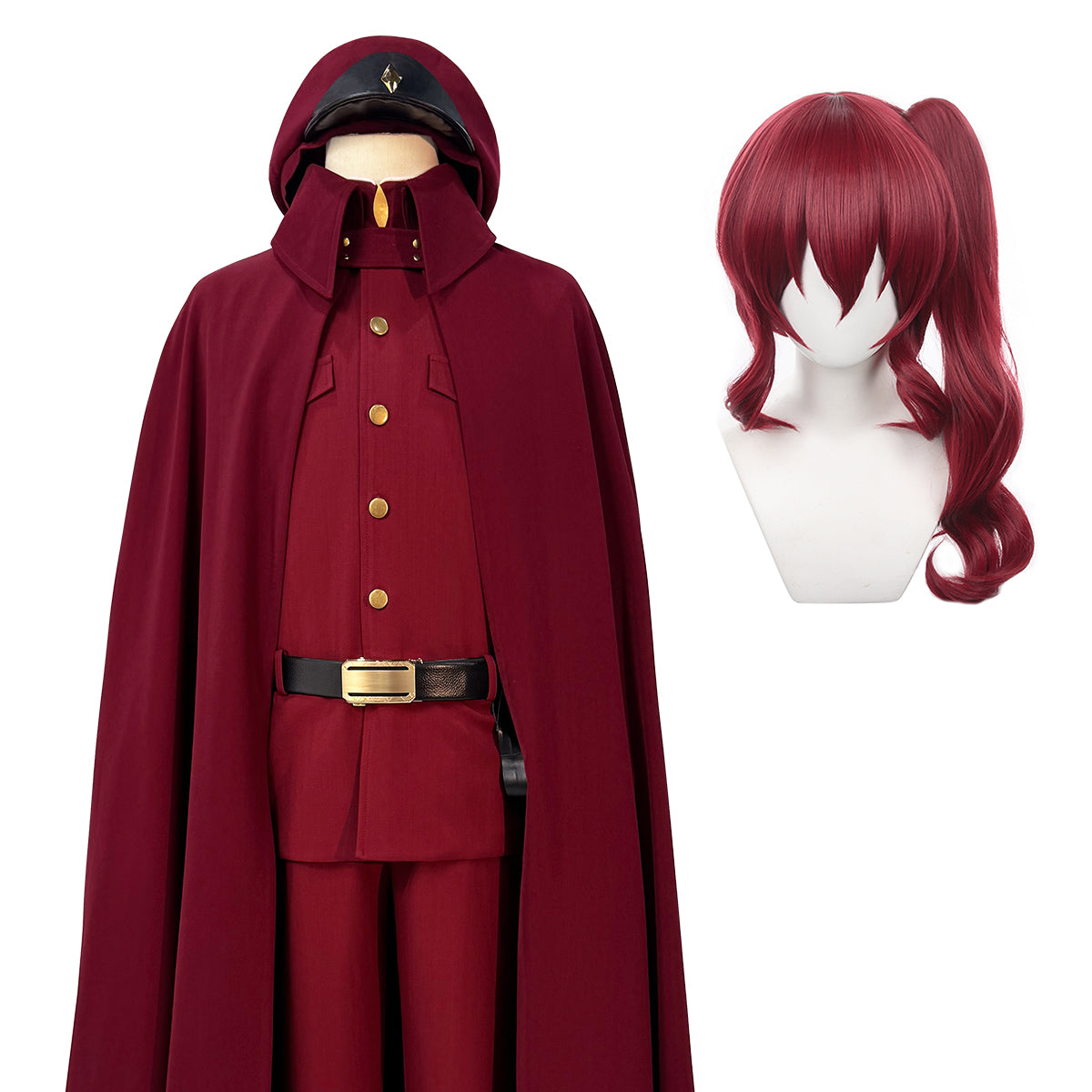 HOLOUN Bungo Anime Suehiro Tetchou Okura Teruko Jouno Saigiku Cosplay Costume Wig Oversize Lining Cloak Jacket Pants Halloween