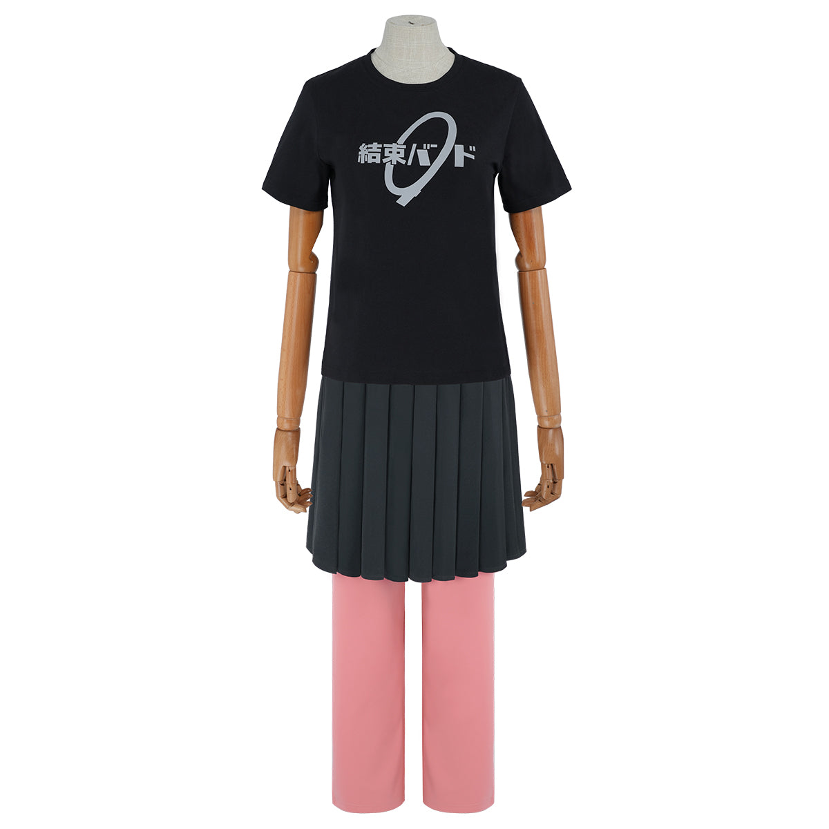 HOLOUN Bocchi The Rock Anime Gotoh Hitori Cosplay Costume Pink Tracksuit JK Skirt Pants T-shirt School Uniform Daily Wear
