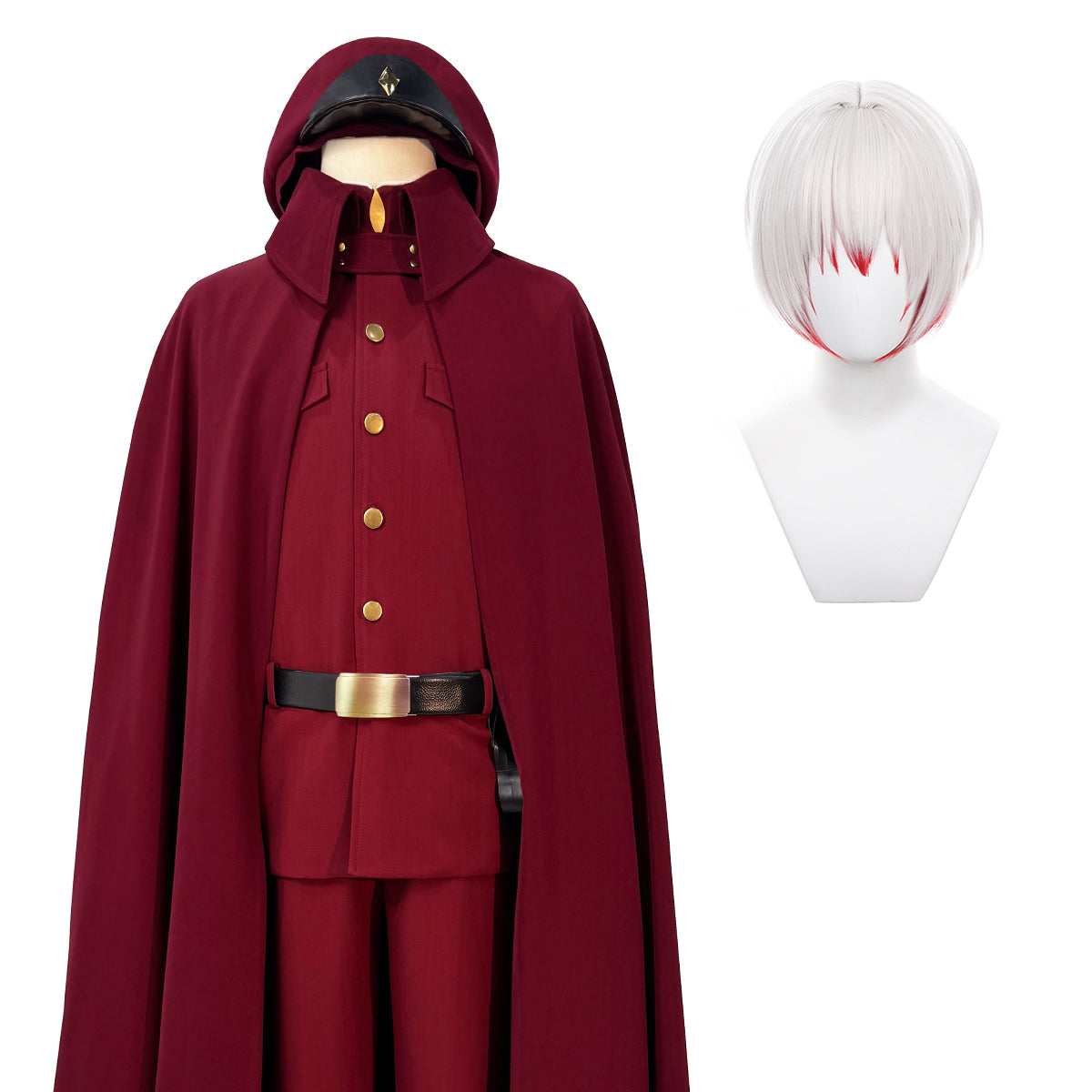 HOLOUN Bungo Anime Suehiro Tetchou Okura Teruko Jouno Saigiku Cosplay Costume Wig Oversize Lining Cloak Jacket Pants Halloween