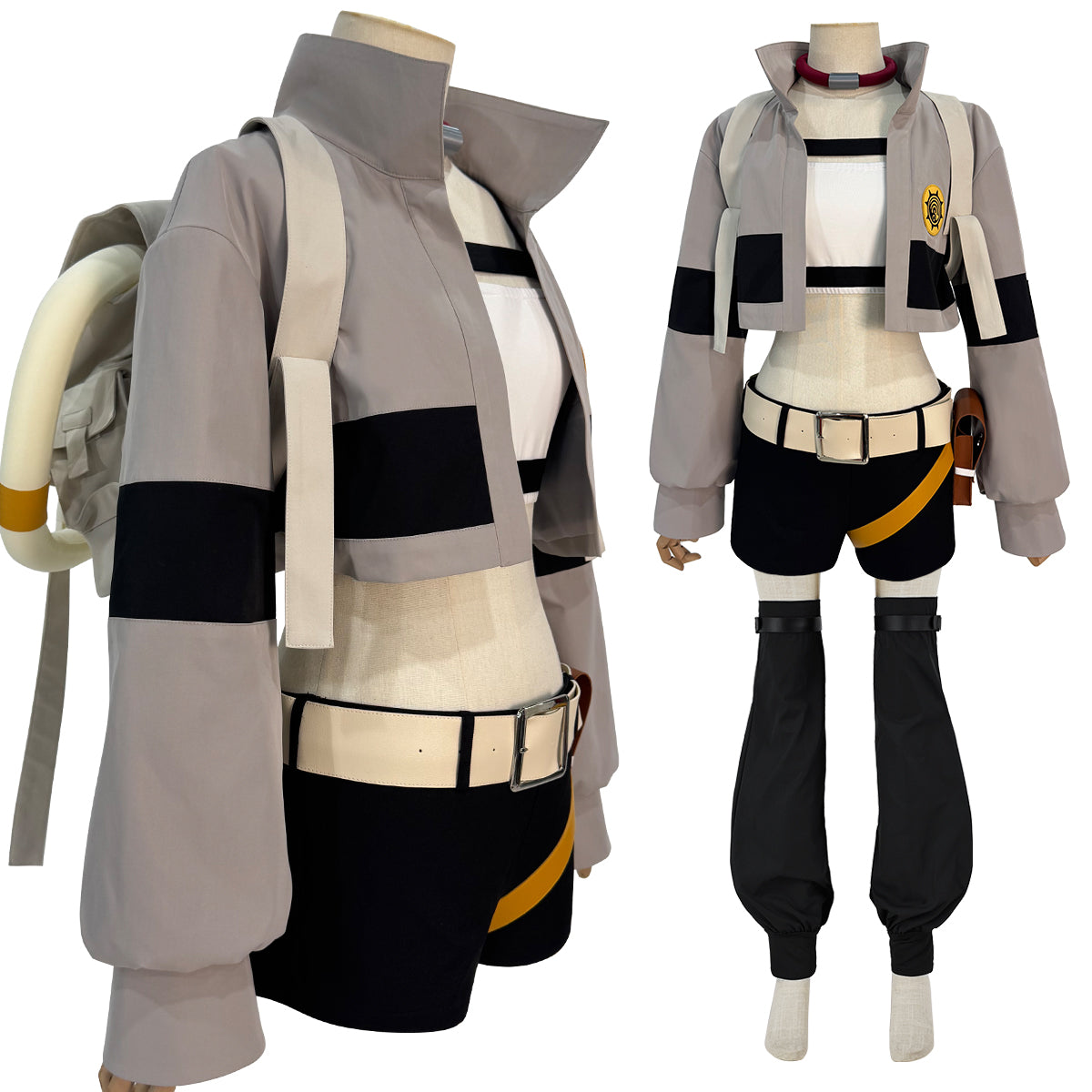 Pre-sale HOLOUN Gachiakuta Anime Riyo Cosplay Costume Convention Halloween Christmas Embroidery Top Vest Short Backpack Waist Bag
