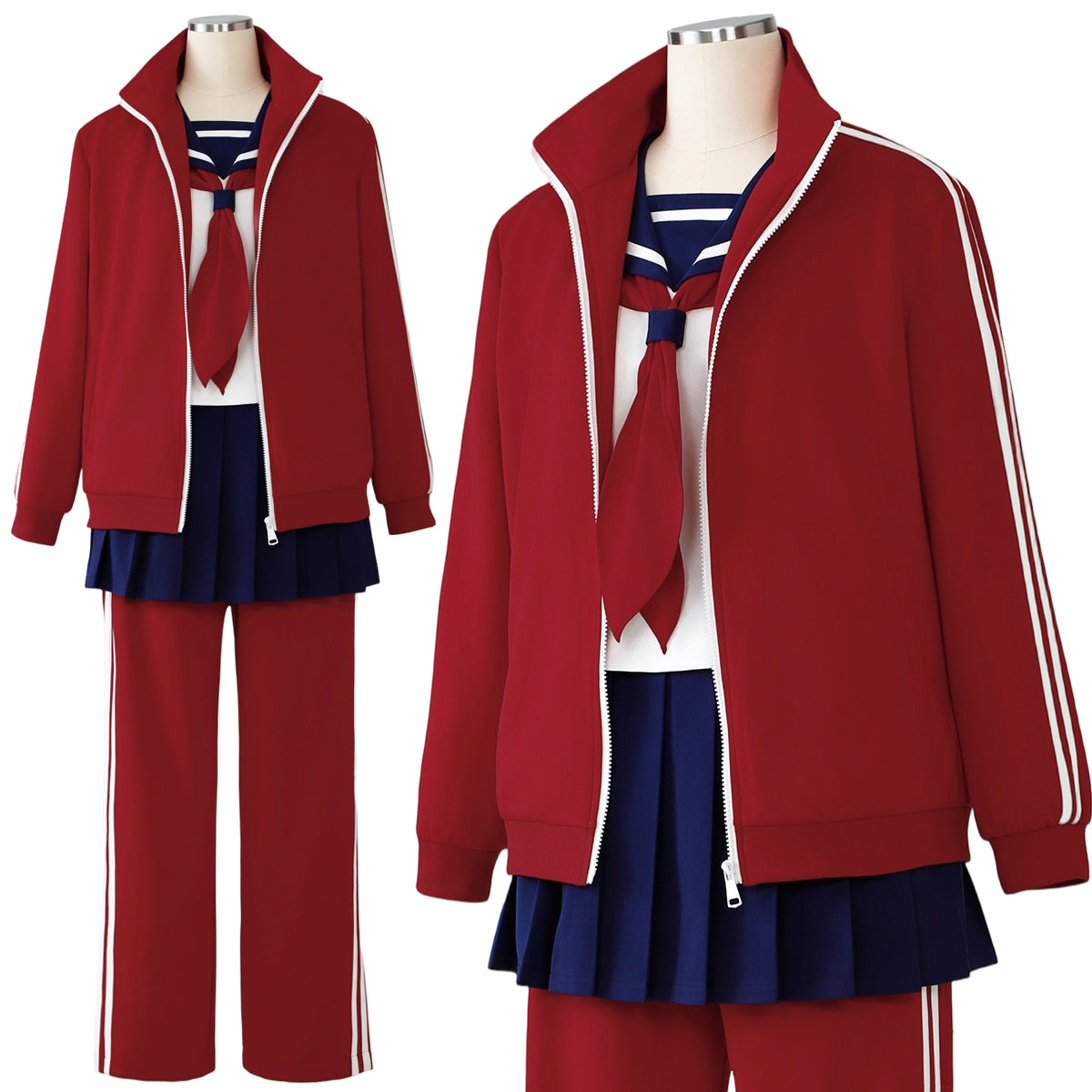 HOLOUN Gintama Anime Kagura Cosplay Costume Tracksuit Pants Jk Uniform Halloween Christmas Convention