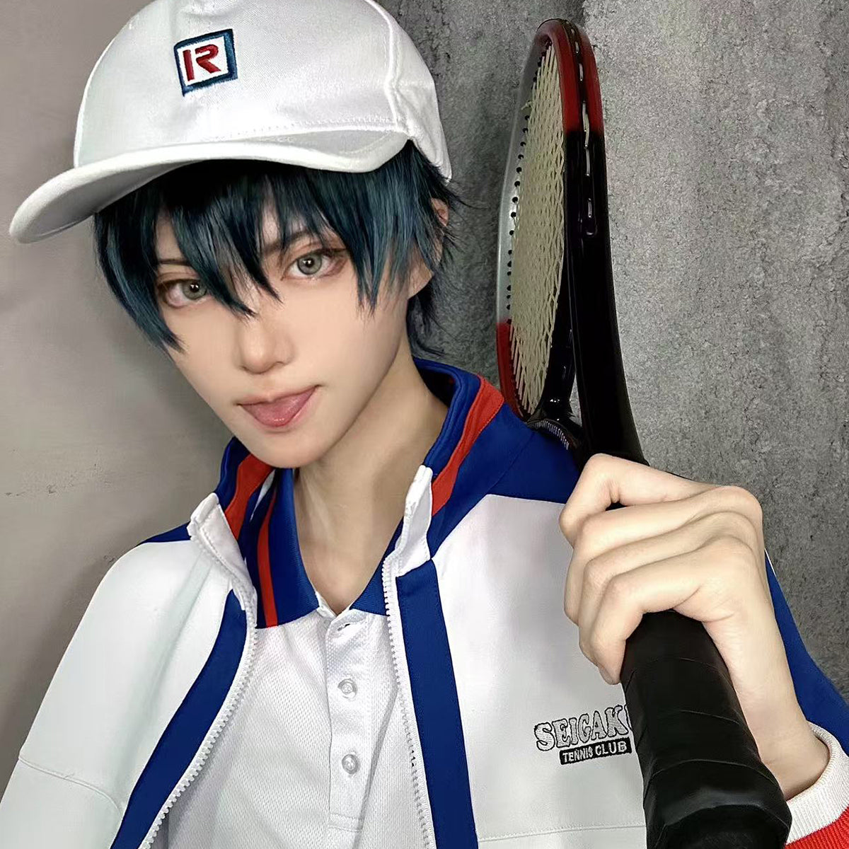 HOLOUN The Prince of Tennis Anime Ryoma Echizen Tezuka Cosplay Costume Embroidery Jerseys Seigaku Tennis Club Tracksuit Hat