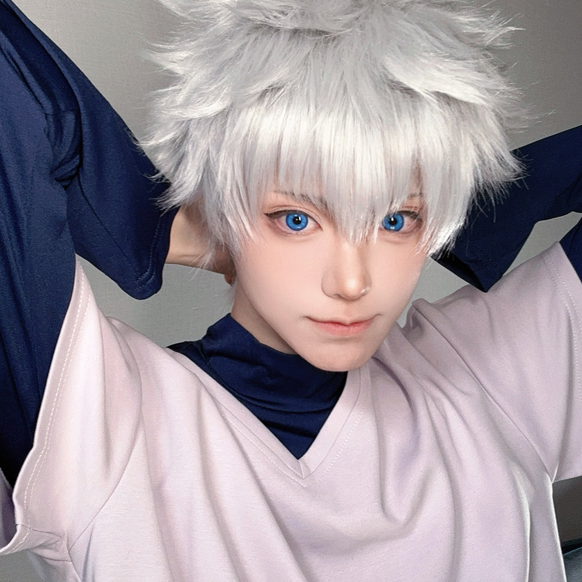 HOLOUN Hunter Anime Killua Zoldyck Cosplay Costume T-shirt Shorts Cos Convention Daily Wear Christmas New Year Gift