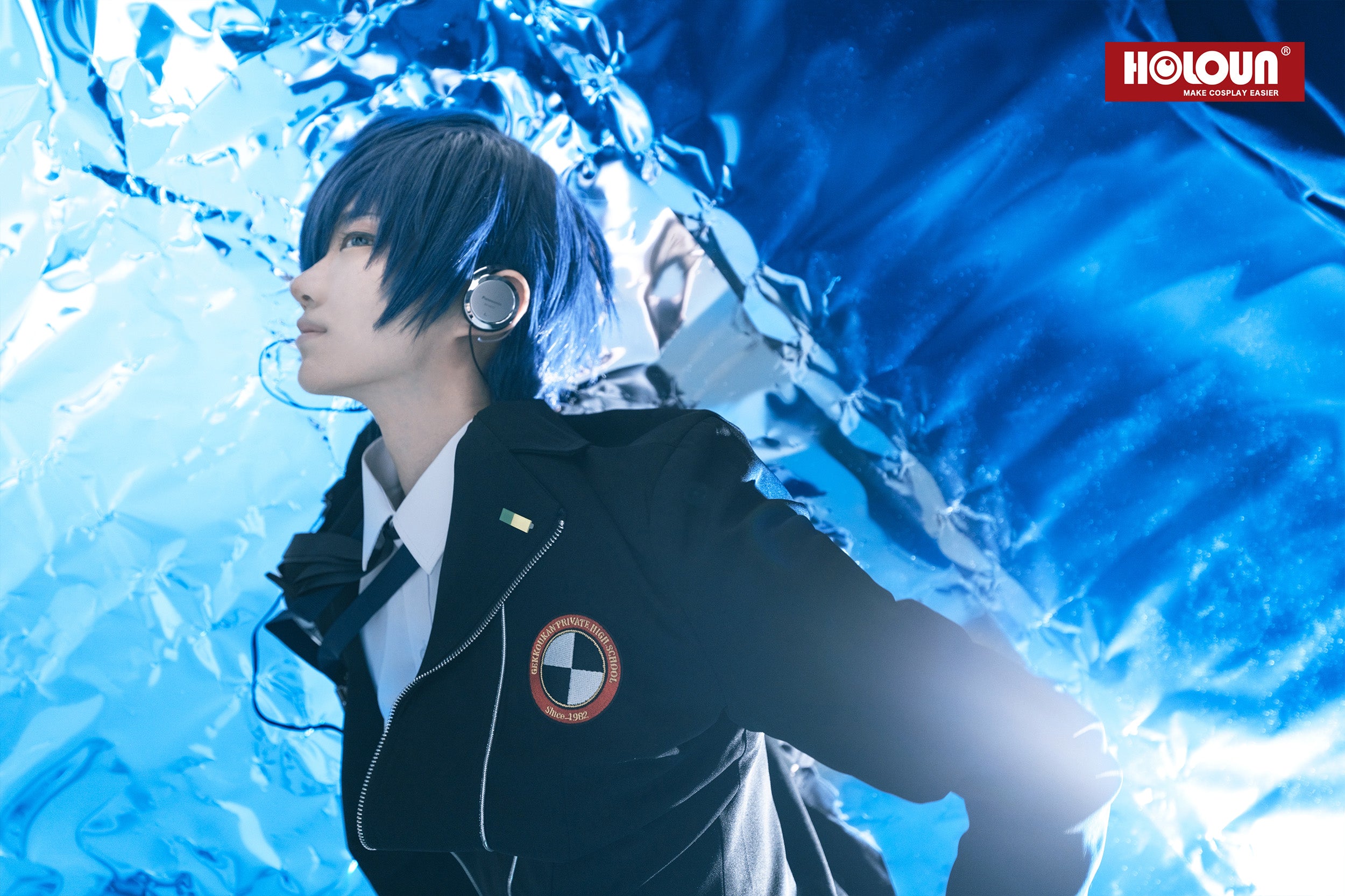 HOLOUN Game P3 Makoto Yuki Cosplay Costume Wig Gekkoukan High