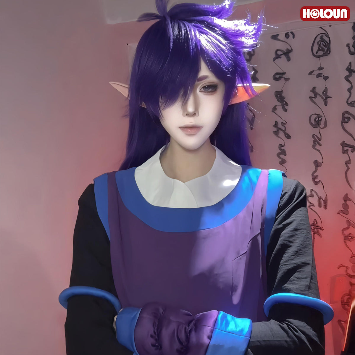 Pre-sale HOLOUN Xiao Hei Anime Fengxi Cosplay Costume Top T-shirt Pants Animation Convention Halloween Christmas