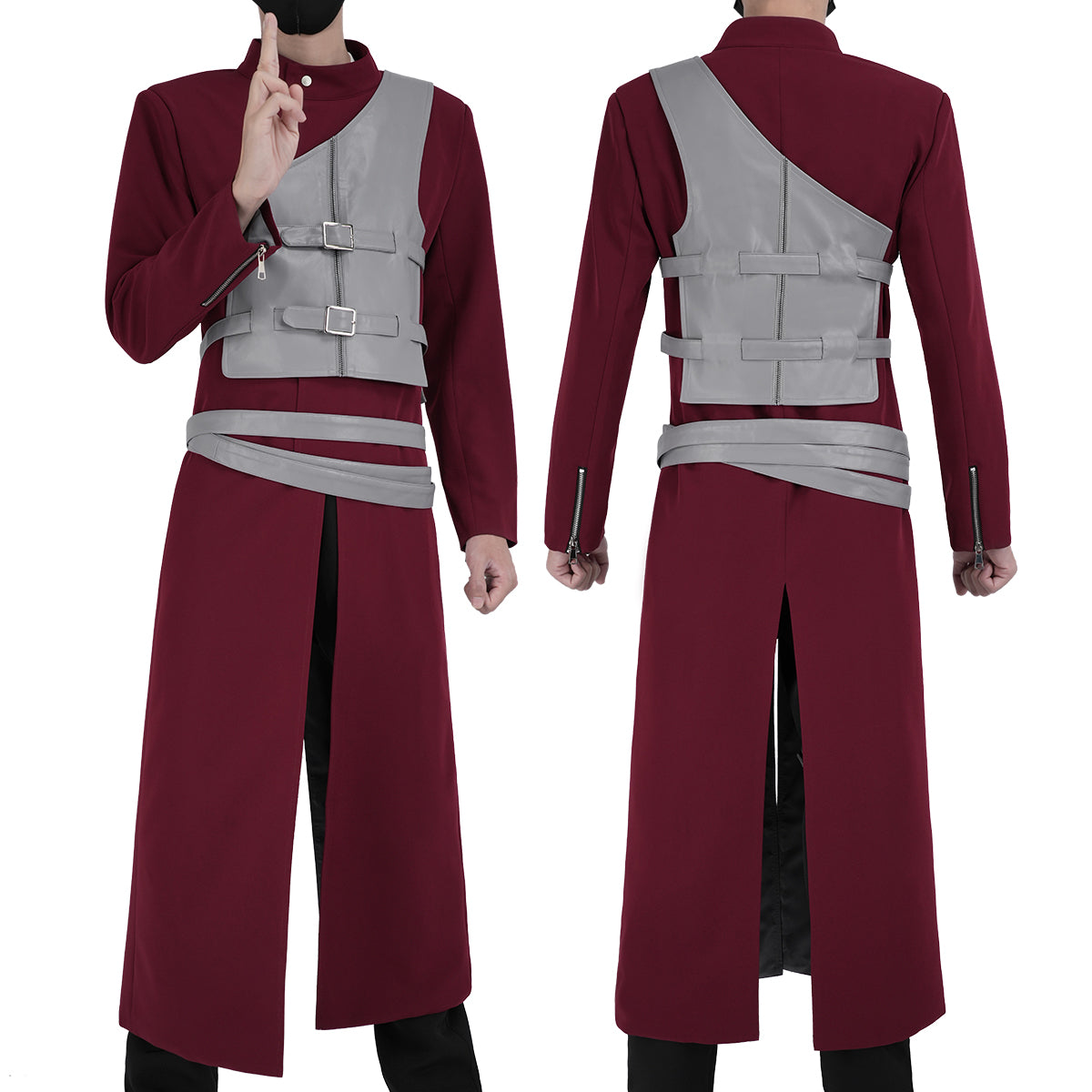 Pre-sale HOLOUN Anime Gaara Cosplay Costume Coat Pants Vest Belt Animation Convention Halloween Christmas Gift
