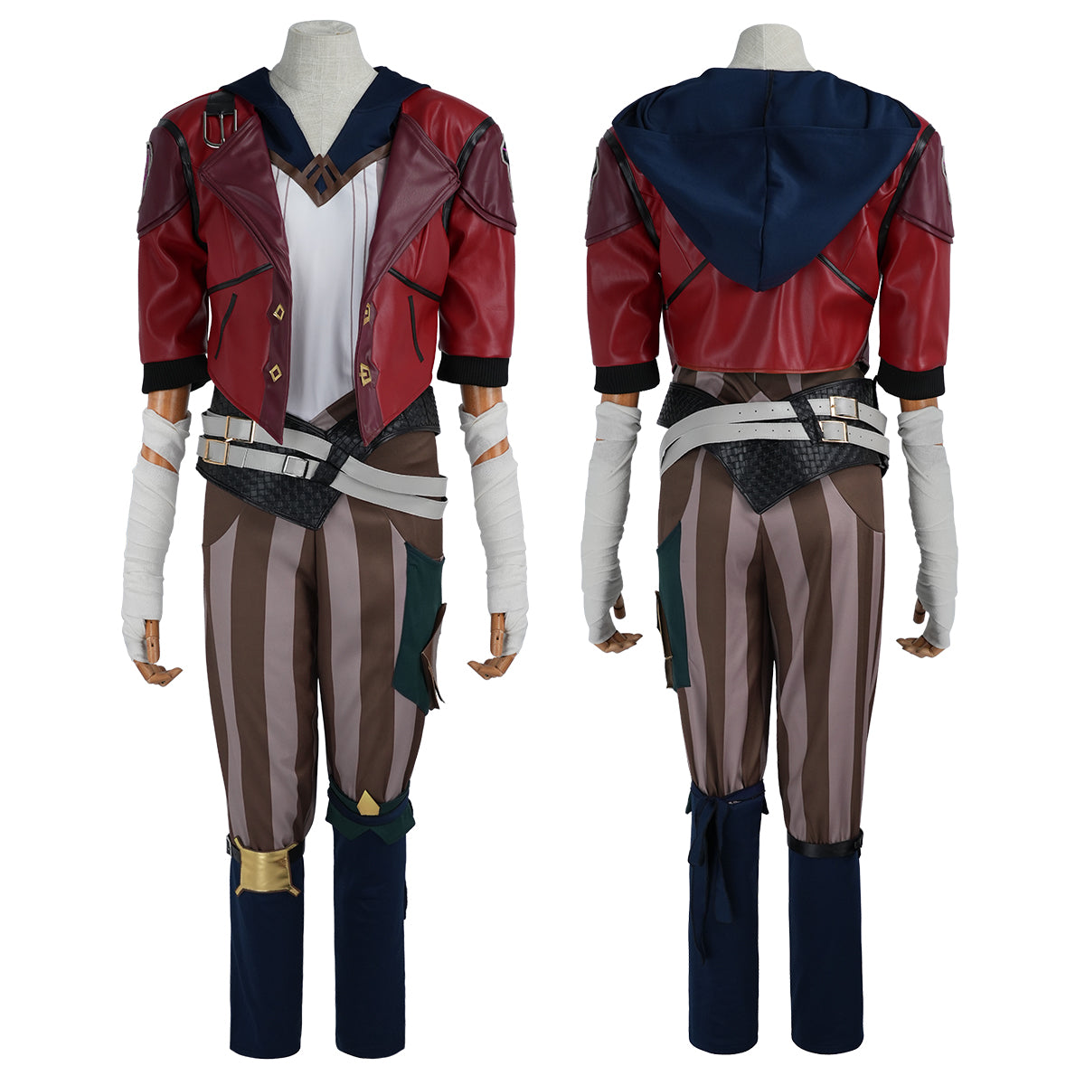 Pre-sale HOLOUN LOL Game Vi The Piltover Enforce Cosplay Costume Halloween Christmas Convention Jacket Pants Vest