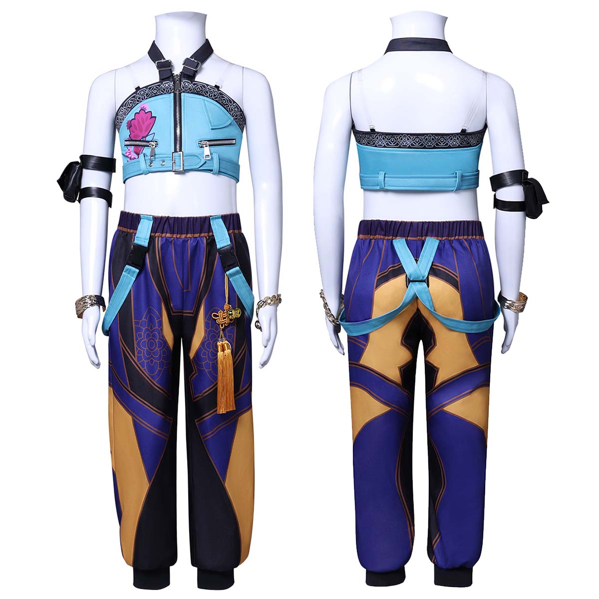 HOLOUN KPop Demon Hunters Anime Rumi Zoey Mira Kid Child Version Cosplay Costume Jacket Shorts Skirt Pants Halloween Christmas