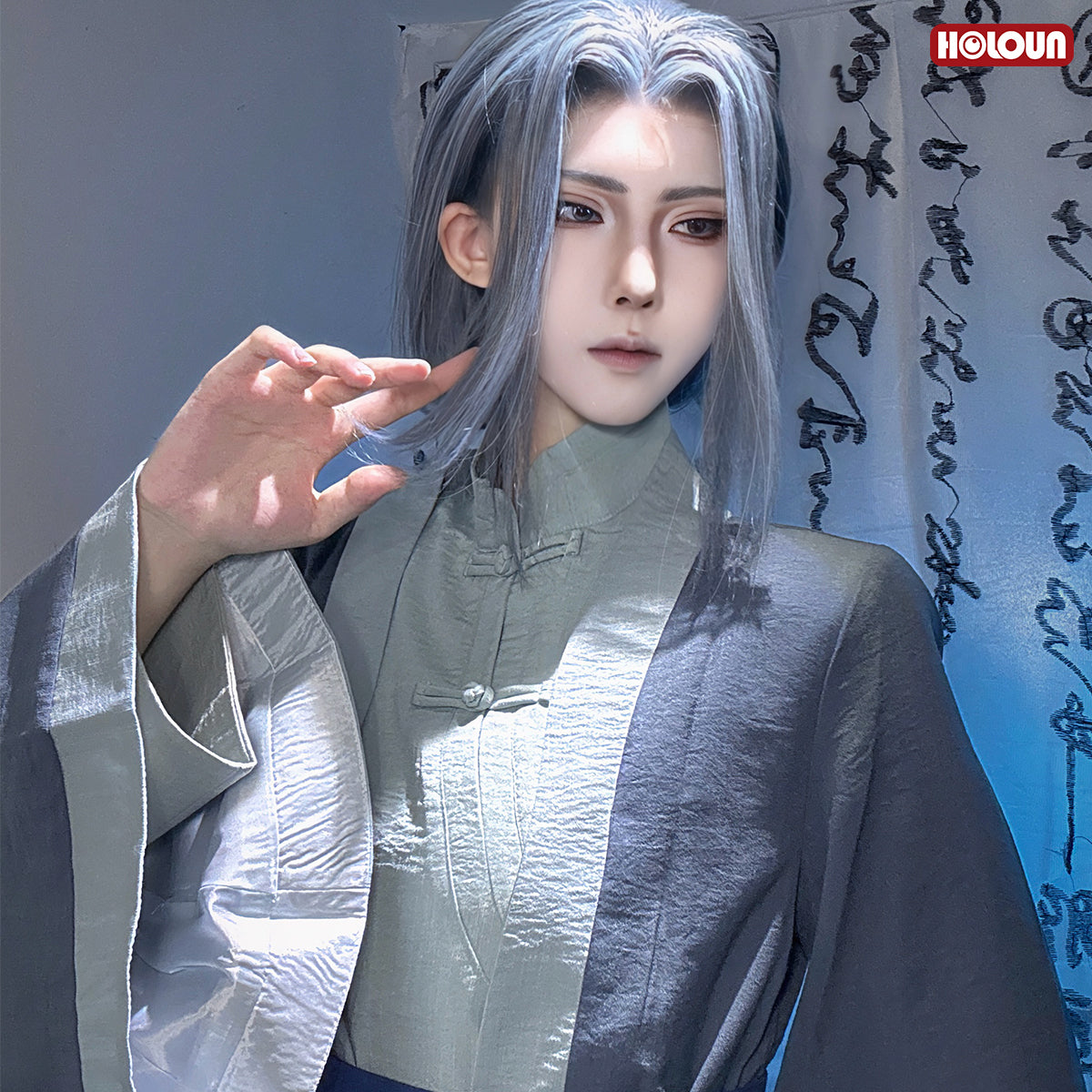 HOLOUN Xiao Hei Anime Wu Xian Infinity Cosplay Costume Coat Top Pants Belt Animation Convention Halloween Christmas Gift