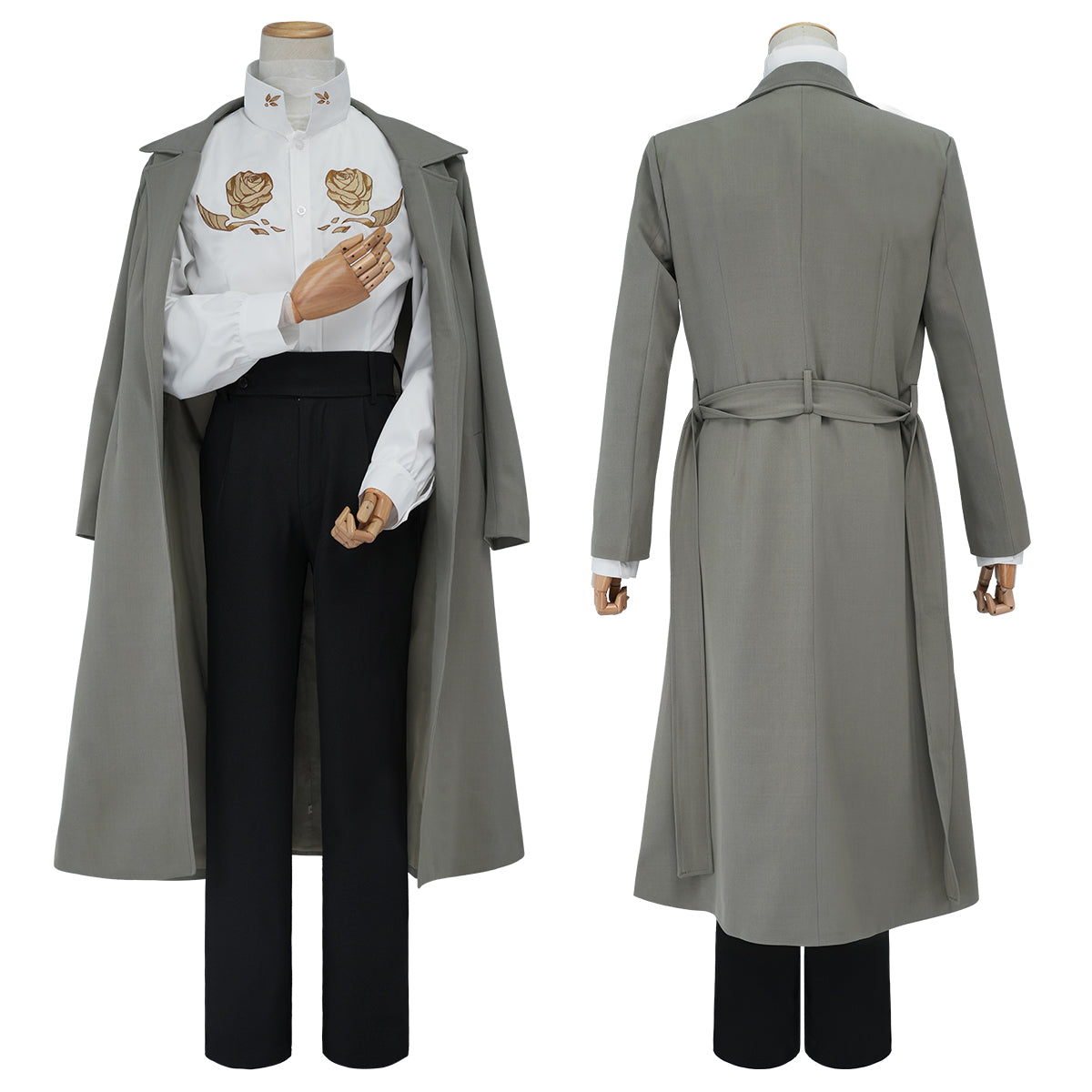 HOLOUN Bungo Anime Dazai Osamu Cosplay Costume Wig 10th Anniversary Lining Coat Pants Shirt Daily Wear Halloween Christmas Gift