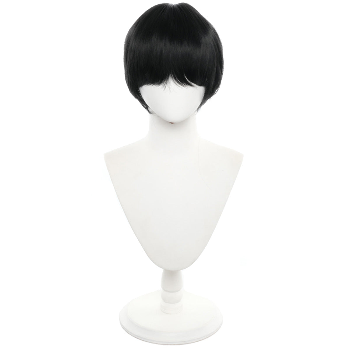 HOLOUN Ranma 1/2 Anime Ranma Saotome Cosplay Wig Black Rose Net Synthetic Fiber Adjustable Size Heat Resistant Comb Halloween