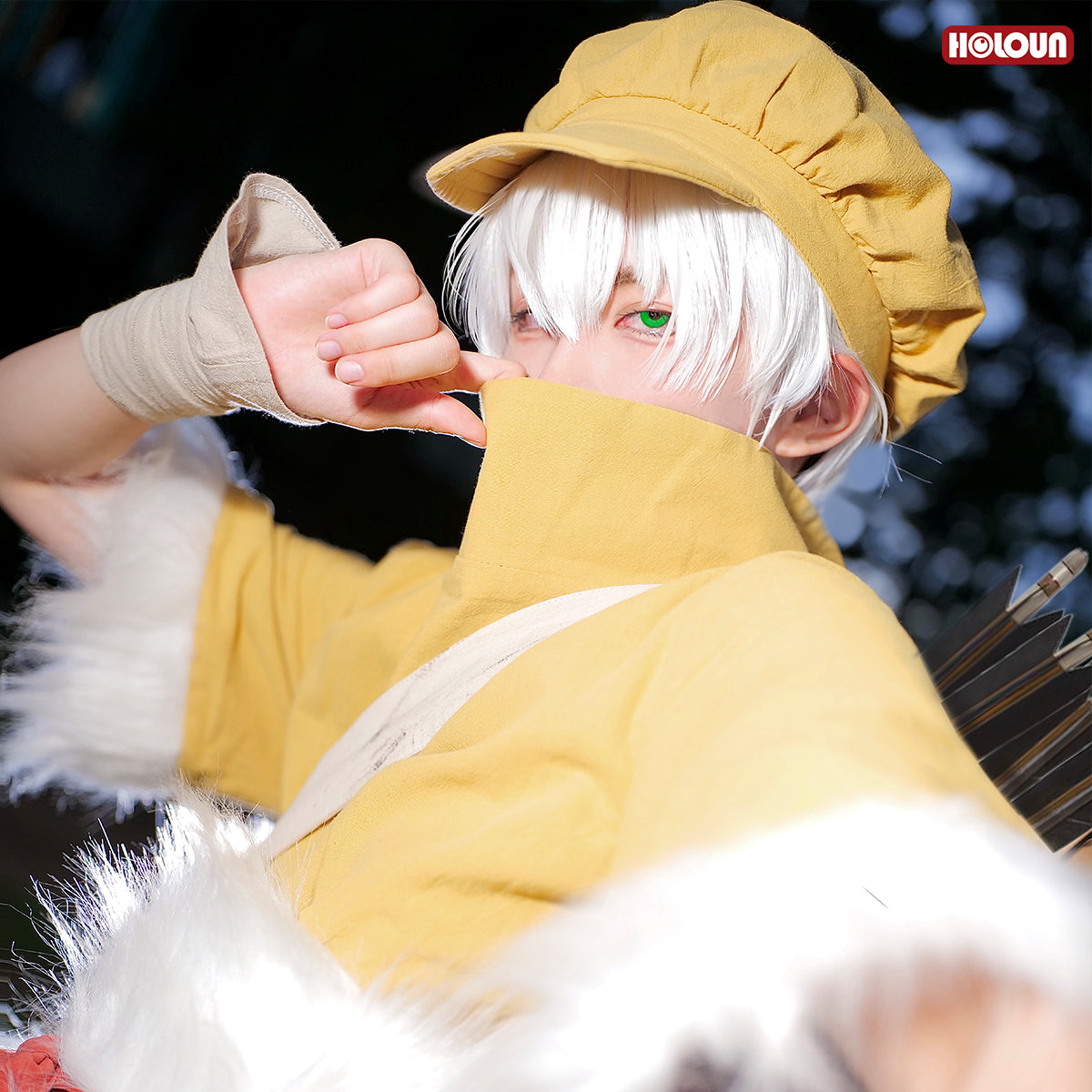 HOLOUN STONE Anime Saionji Ukyo Cosplay Costume Pants Hat Animation Convention 2025 Halloween Christmas Gift