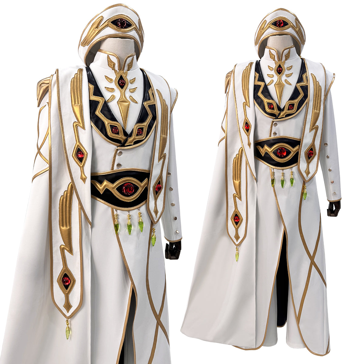 HOLOUN Code Geass Lelouch of the Rebellion Anime Lelouch Lamperouge Cosplay Costume Emperor Uniform Unisex Cos Convention Gift