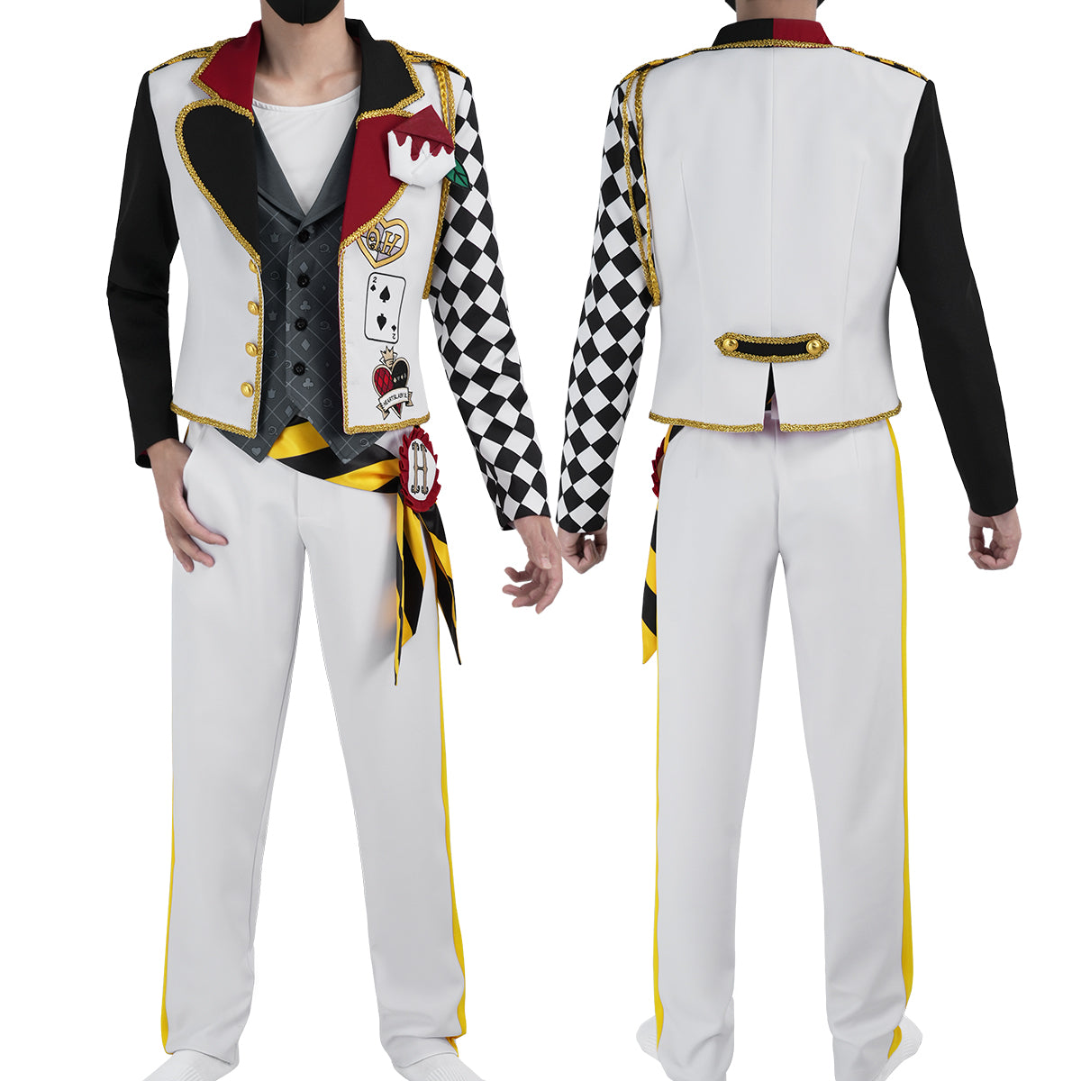 Pre-sale HOLOUN Twisted Game ‌Heartslabyul Cosplay Costume Jacket Vest Shirt Pants Convention Halloween Christmas Gift