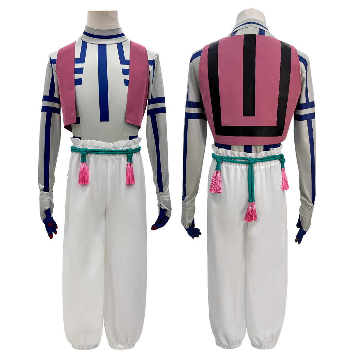 Pre-sale HOLOUN Anime Akaza Hakuji Cosplay Costume Convention Halloween Christmas T-shirt Vest Pants Gloves