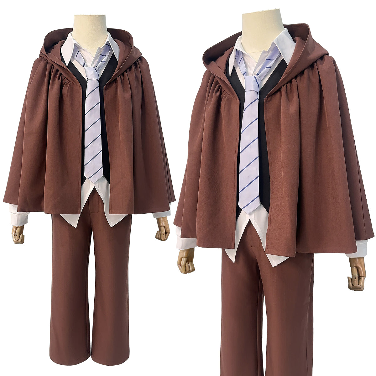 HOLOUN Bungo Anime Edogawa Rampo Cosplay Costume Cape Elastic Pants Shirt Vest Tie Hat Daily Wear Cos Convention Halloween Gift