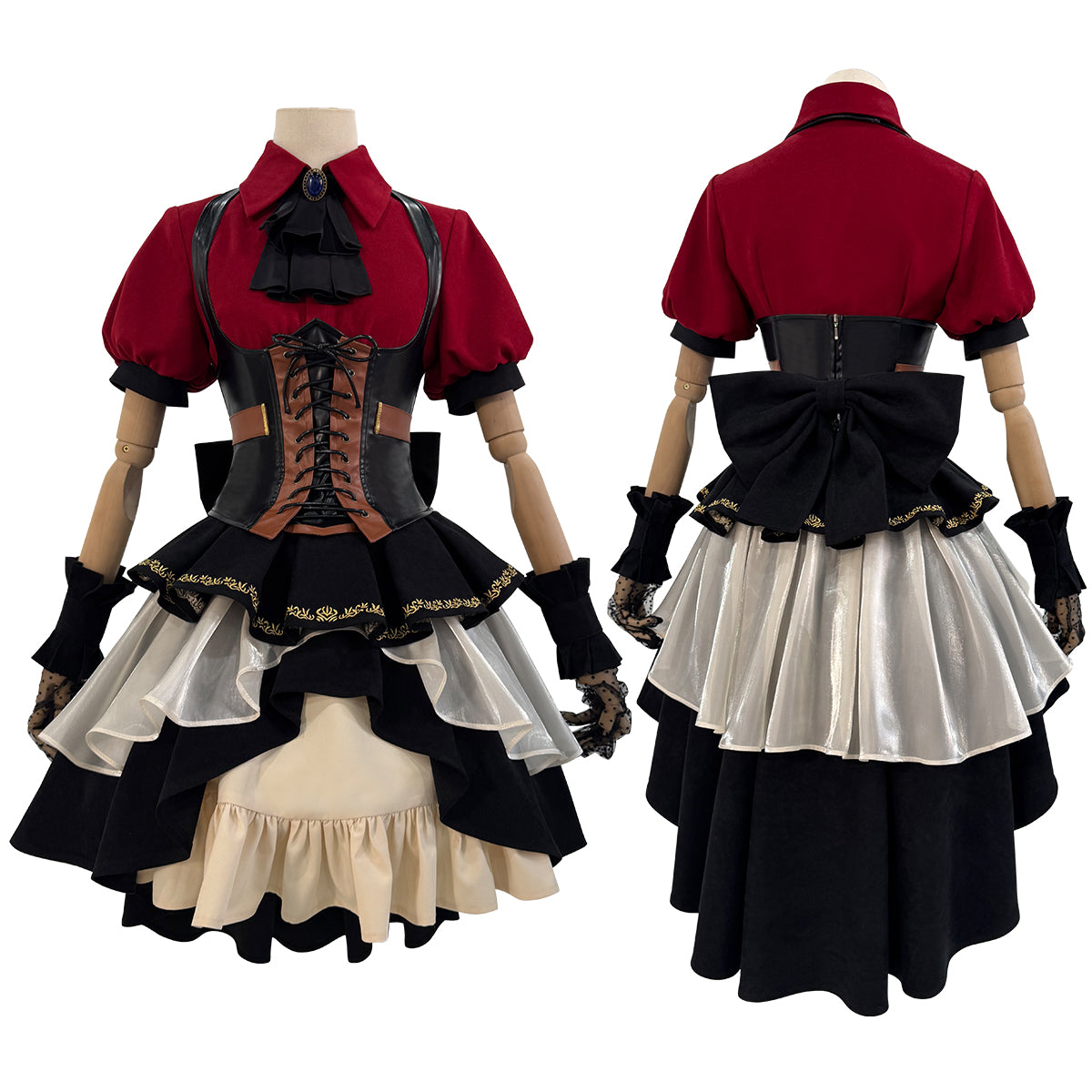 HOLOUN BanG Dream Ave Mujica Anime Sakiko Togawa Oblivionis Cosplay Costume Skirt Shirt Corset Gloves Bow-knot Daily Wear Cos