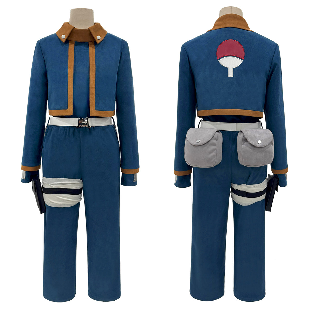 HOLOUN Anime Uchiha Obito Cosplay Costume Top Shirt Pants Waist Bags Animation Convention Halloween Christmas Adult Version