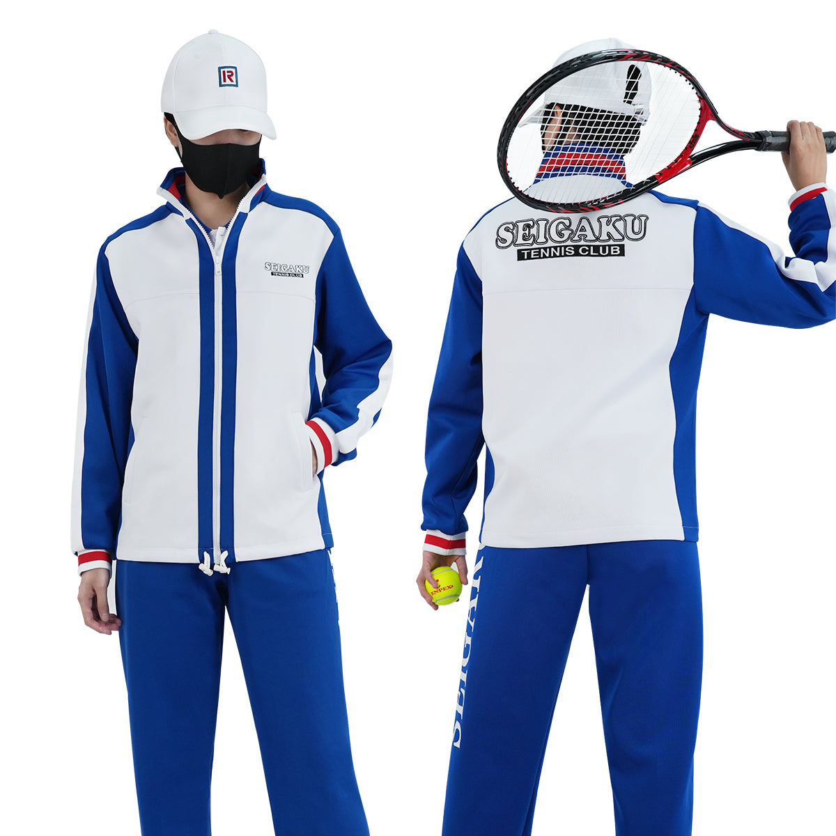 HOLOUN The Prince of Tennis Anime Ryoma Echizen Tezuka Cosplay Costume Embroidery Jerseys Seigaku Tennis Club Tracksuit Hat