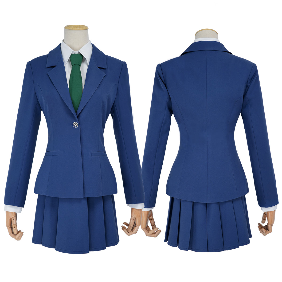 HOLOUN Detective Conan Anime Rachel Moore Mouri Ran Cosplay Suit Shirt Skirt Tie Costume Halloween Thanksgiving Christmas Daily