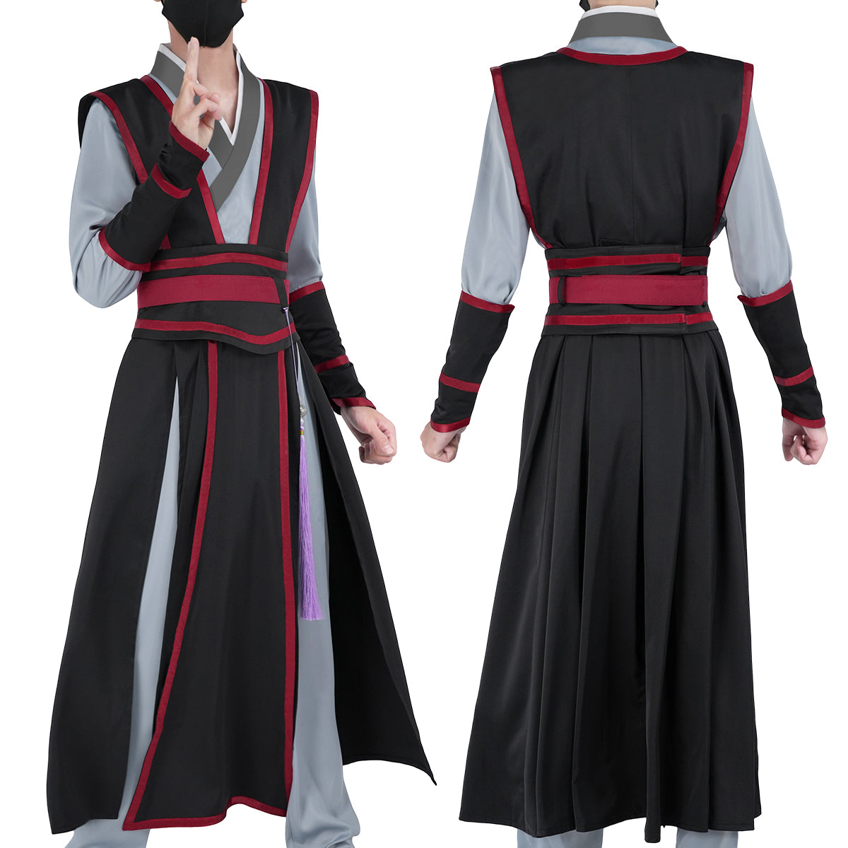 Pre-sale HOLOUN Mo Dao Zu Shi Anime Wei Wuxian Cosplay Costume Grandmaster of Demonic Cultivation Halloween Christmas Convention