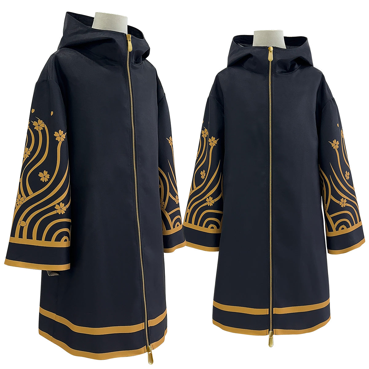 HOLOUN Tokyo Anime Brahman Senju Kawaragi Cosplay Costume Golden Black Jacket Coat Over Size Sakura Printed Halloween Christmas