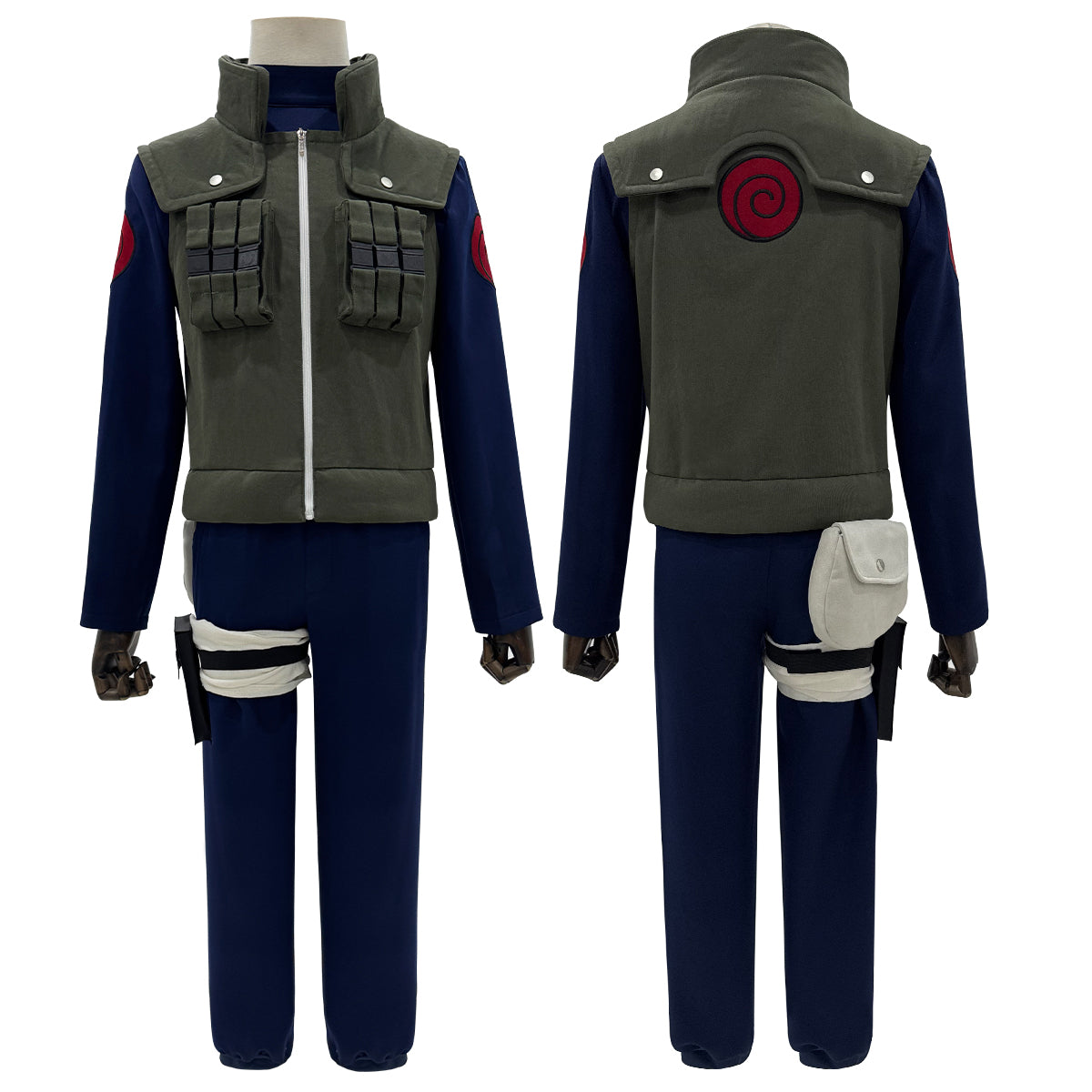 HOLOUN Anime Hatake Kakashi Cosplay Costume Vest T-shirt Pants Pouch Cos Convention Gift Halloween Christmas
